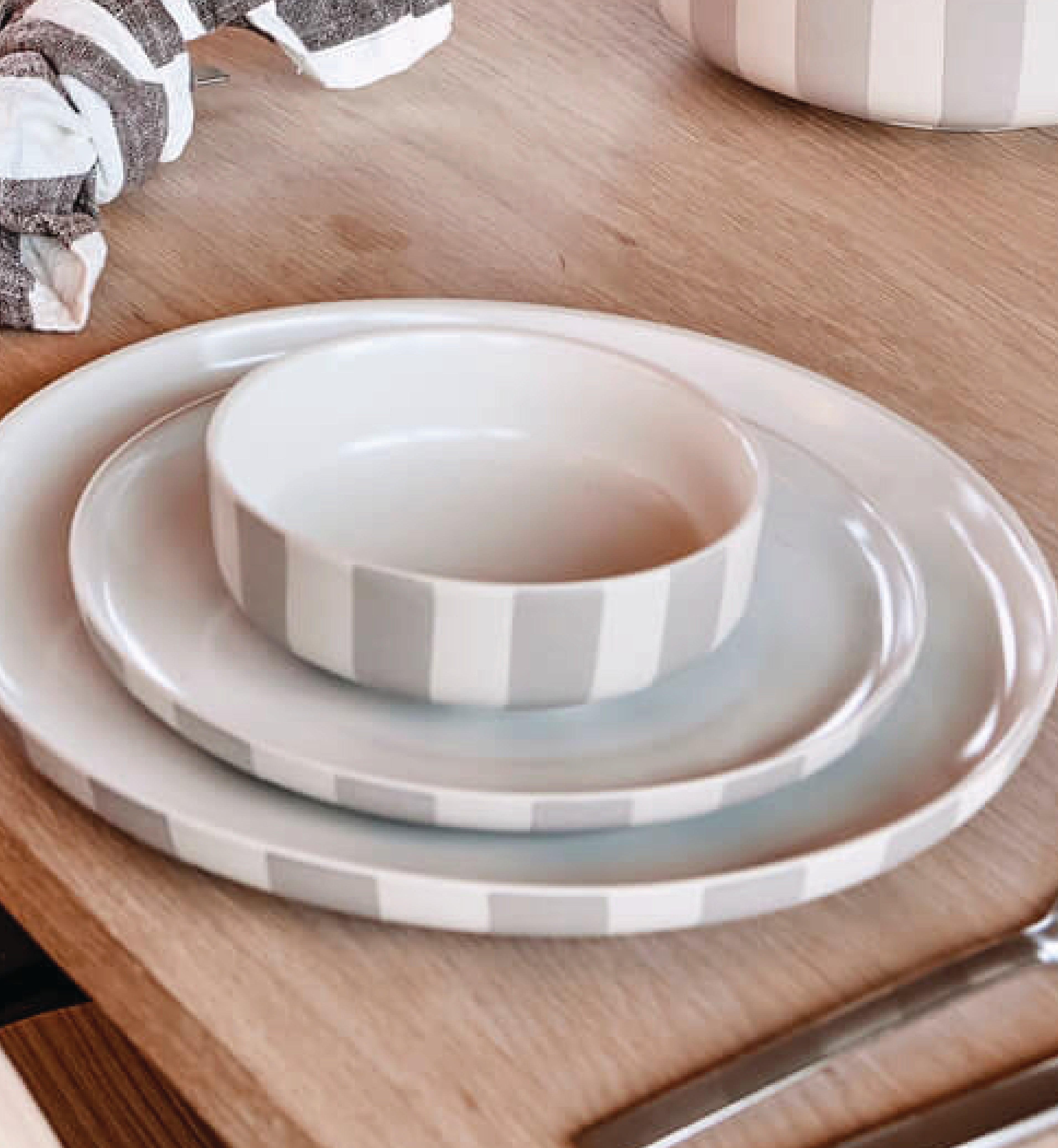 Toppu Schüssel Groß Beige