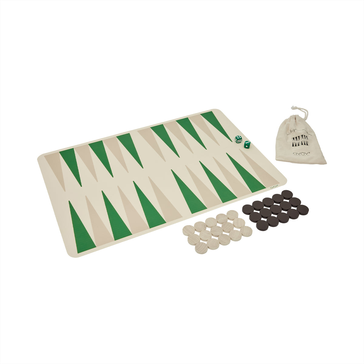 Backgammon Spiel Grün