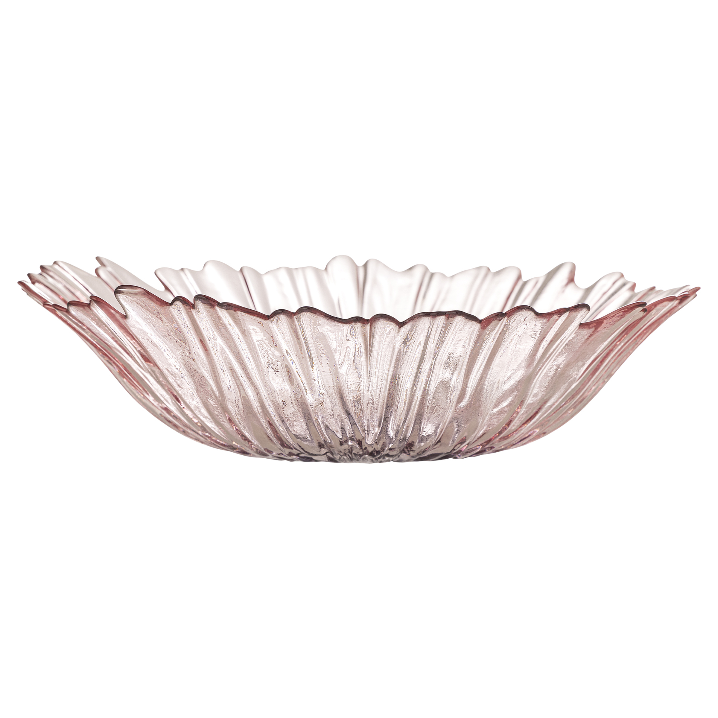 Schale Mariko Pink Farbglas 31 x 8 x 31 cm