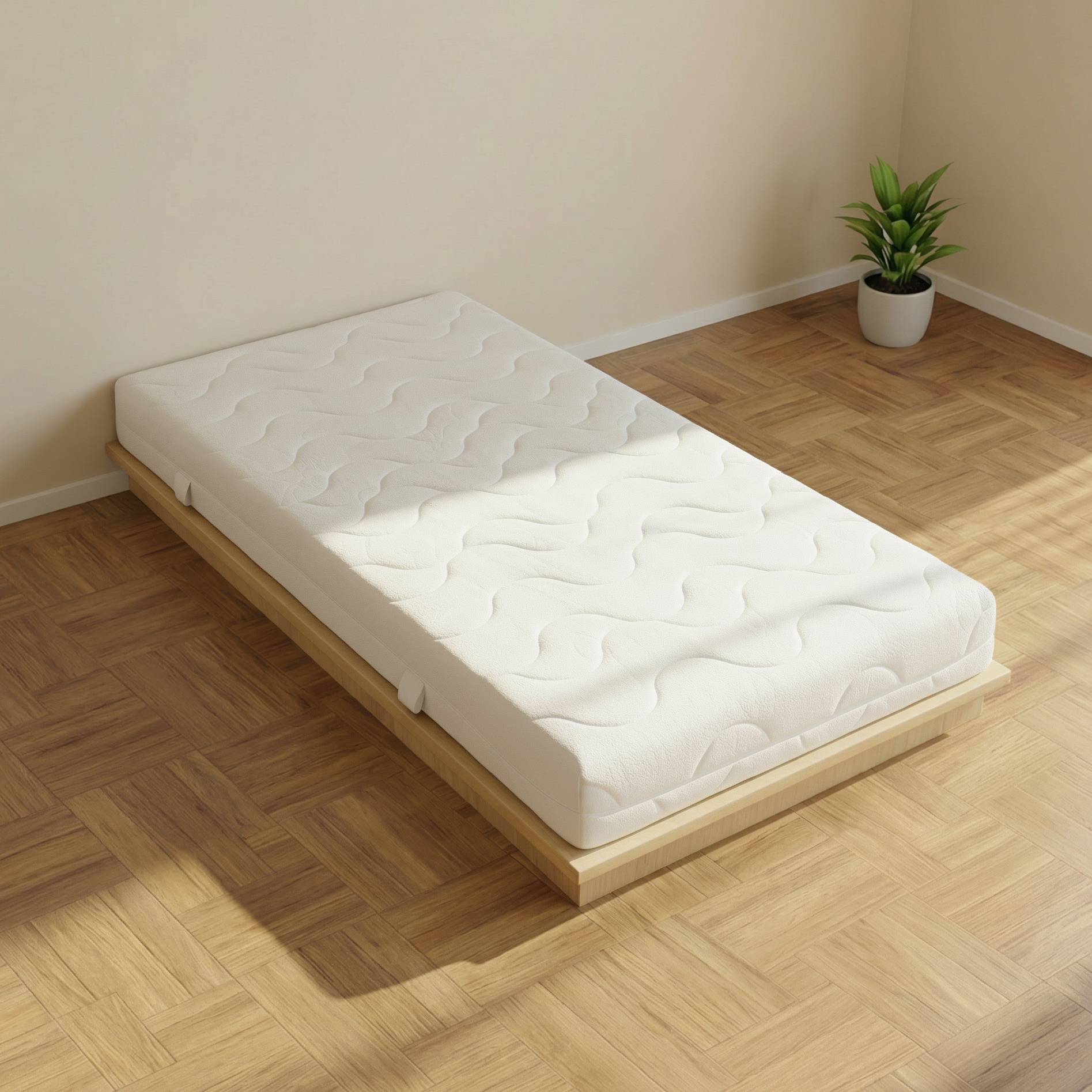 7-Zonen Kaltschaummatratze Double Deluxe Weiß 90 x 200cm H3