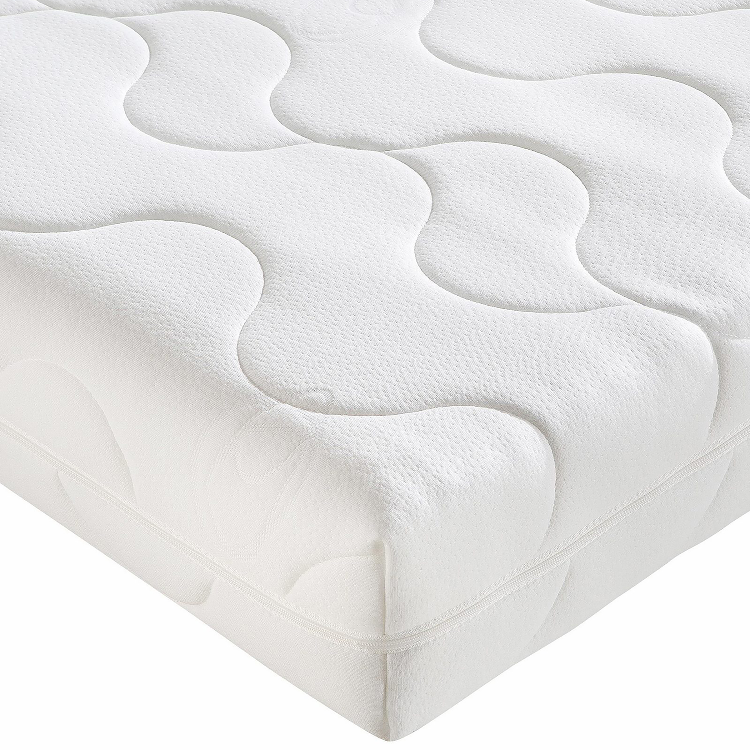 7-Zonen Kaltschaummatratze Double Deluxe Weiß 90 x 200cm H3