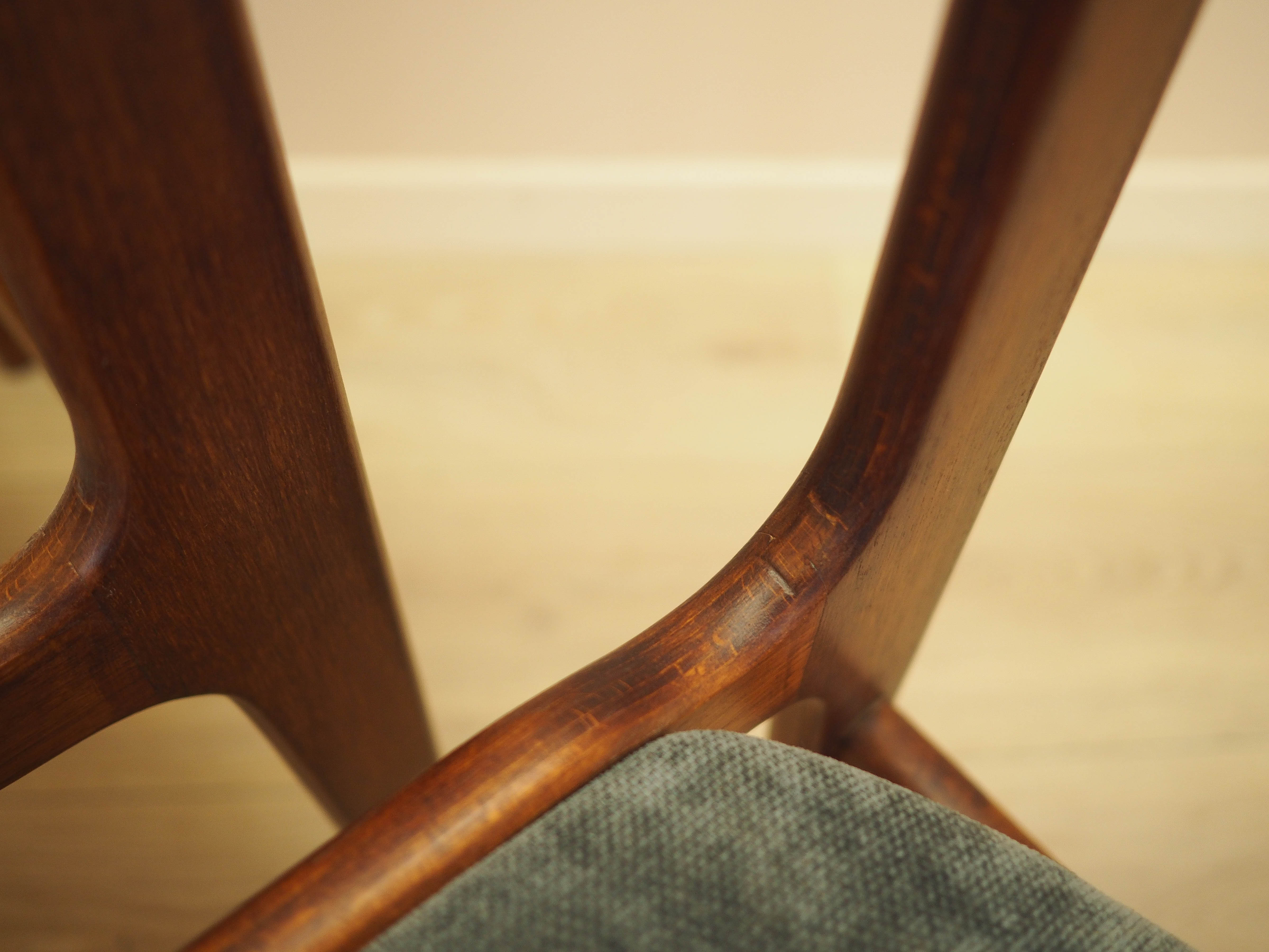 Four-piece set of teak chairs 1970s
