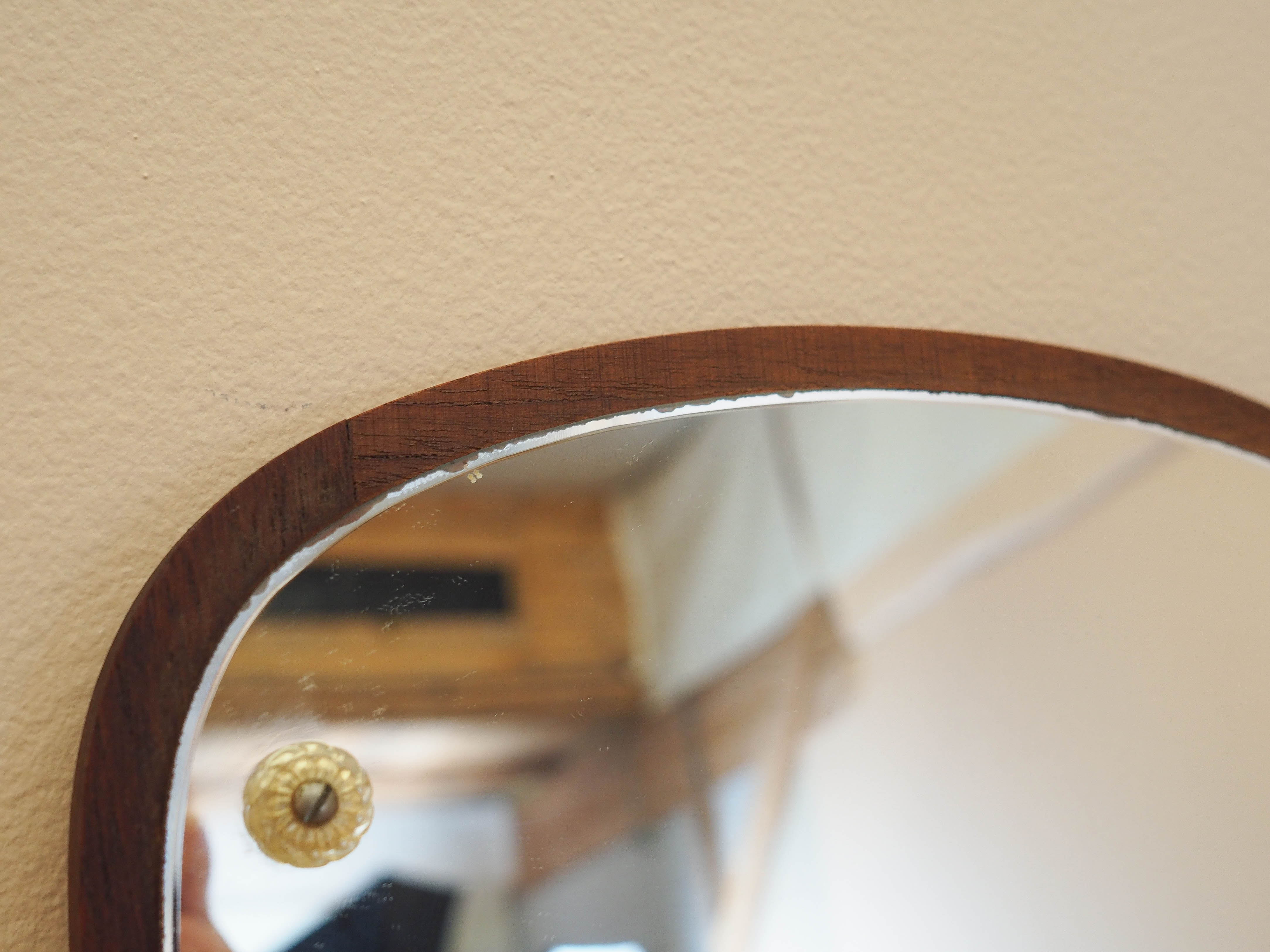 Mirror in wooden frame 1980s