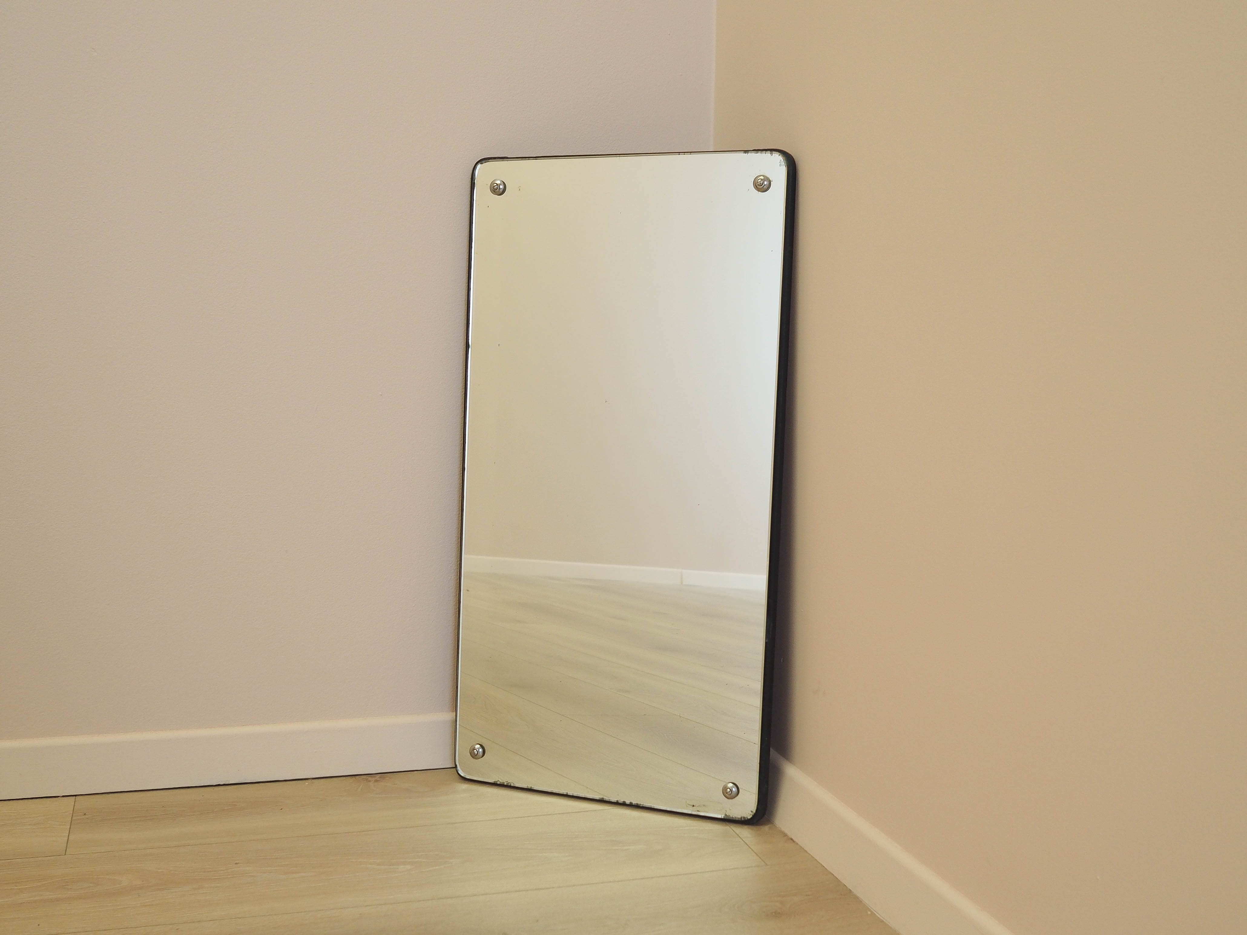 Mirror in wooden frame 1970s