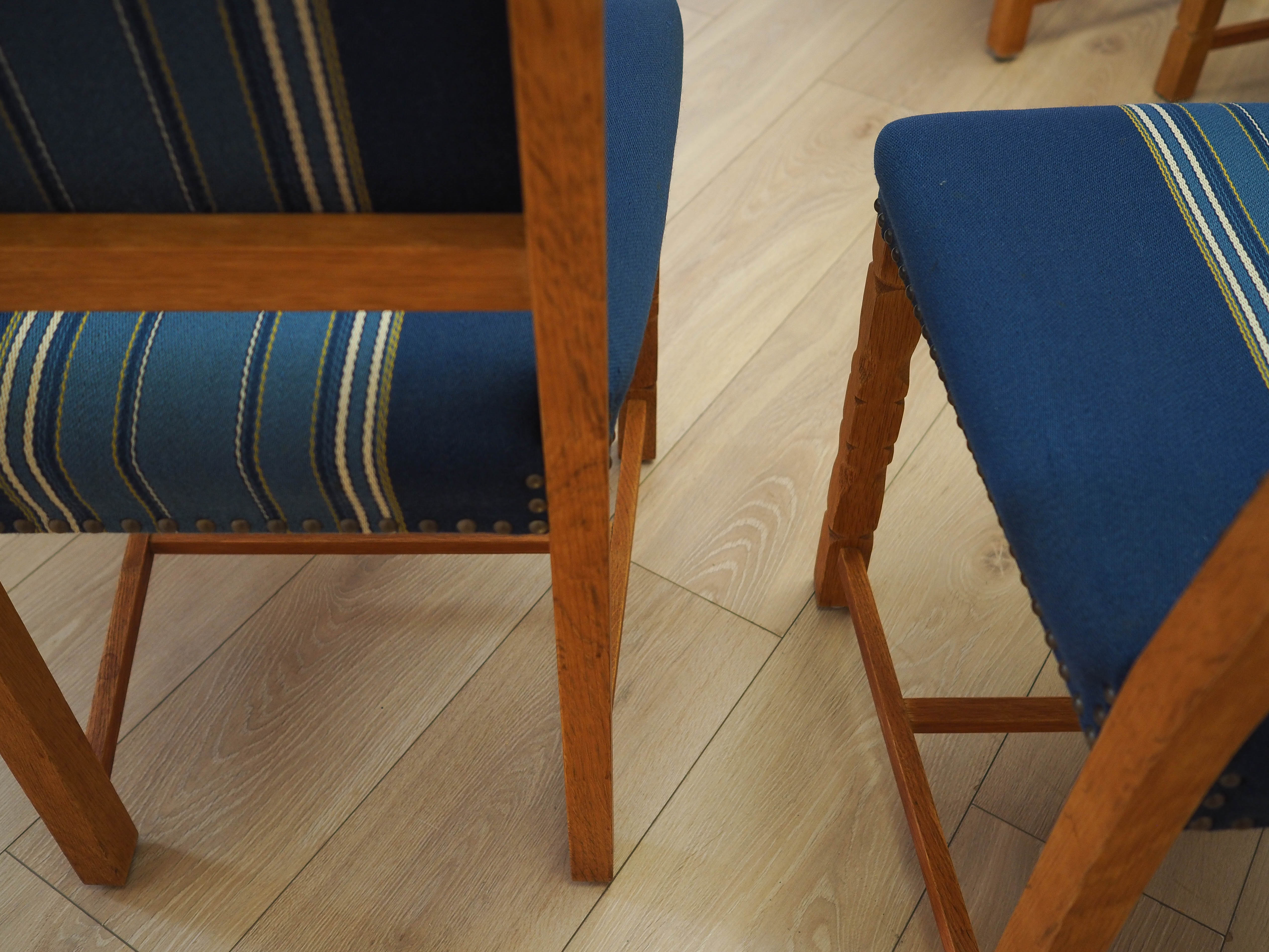 Set of six oak chairs 1960s