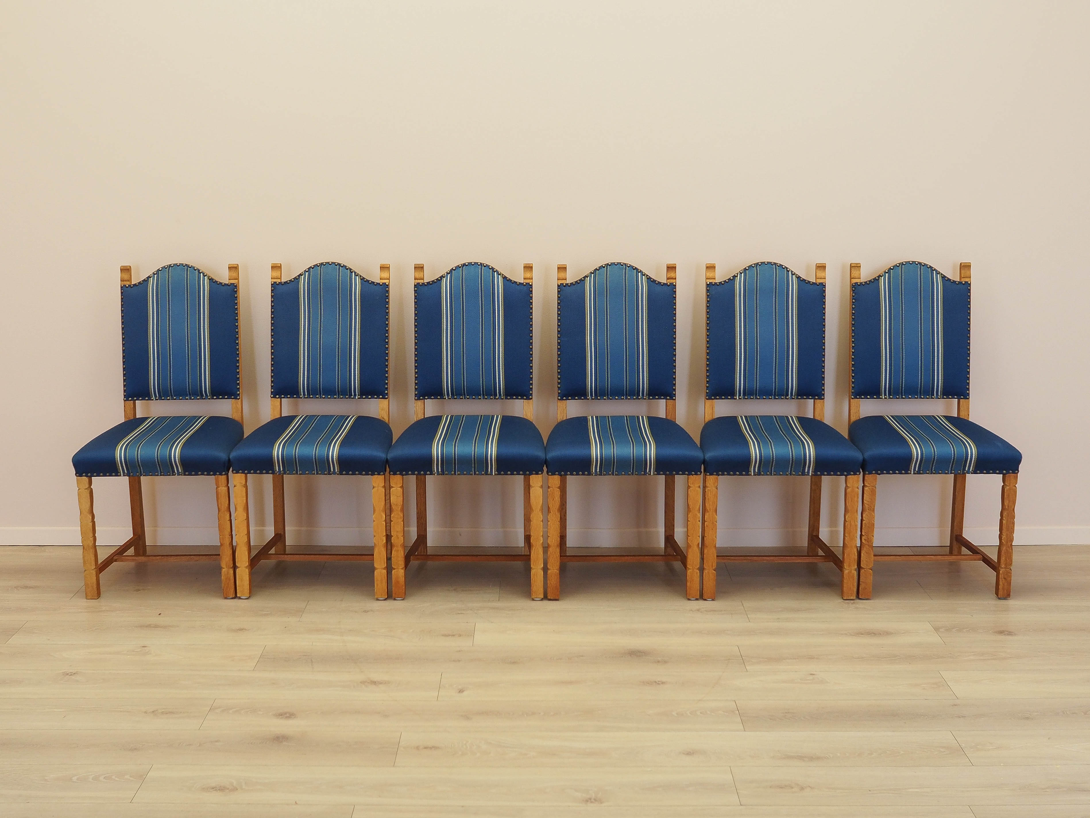 Set of six oak chairs 1960s