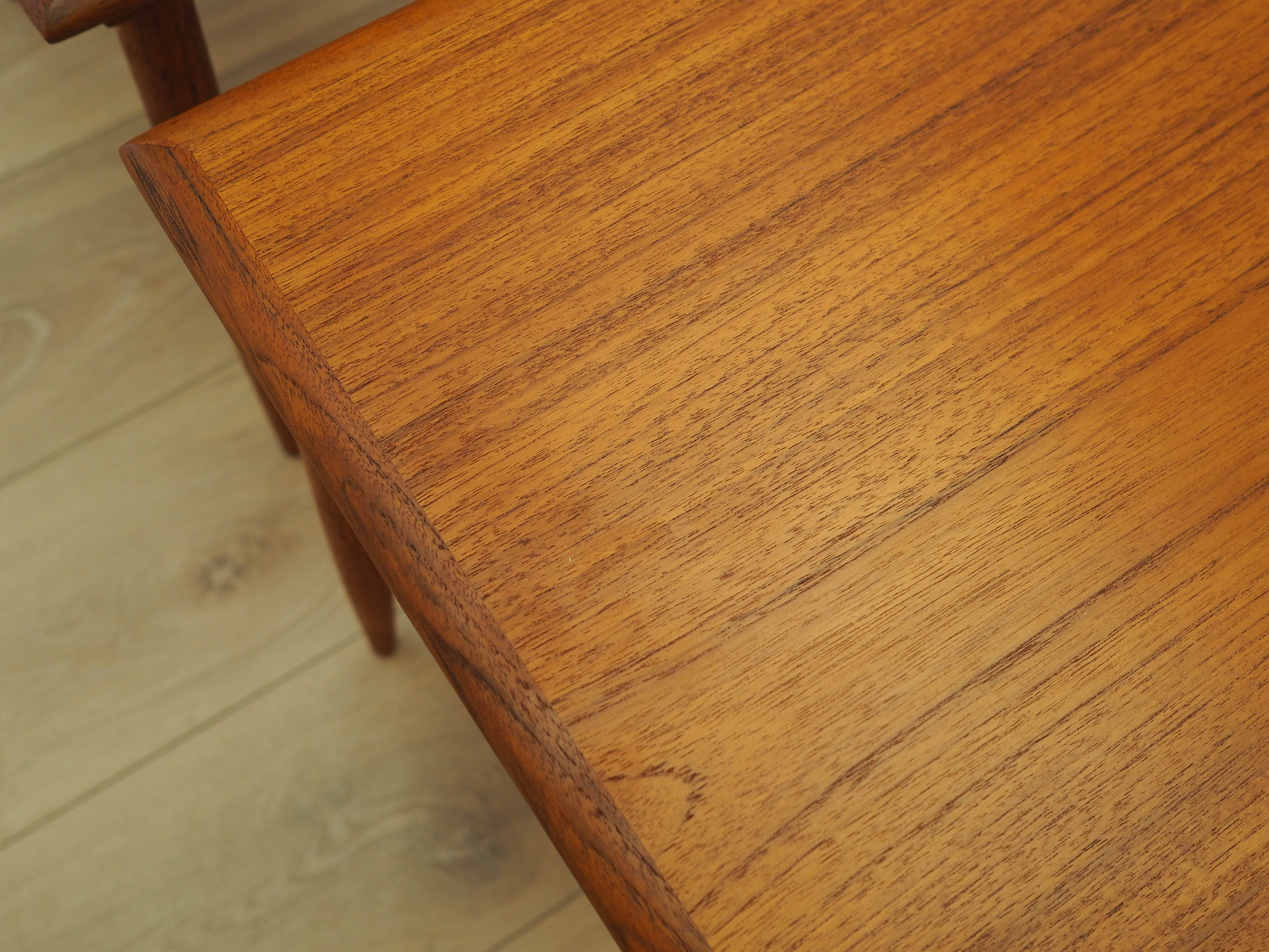 Set of teak side tables 1970s