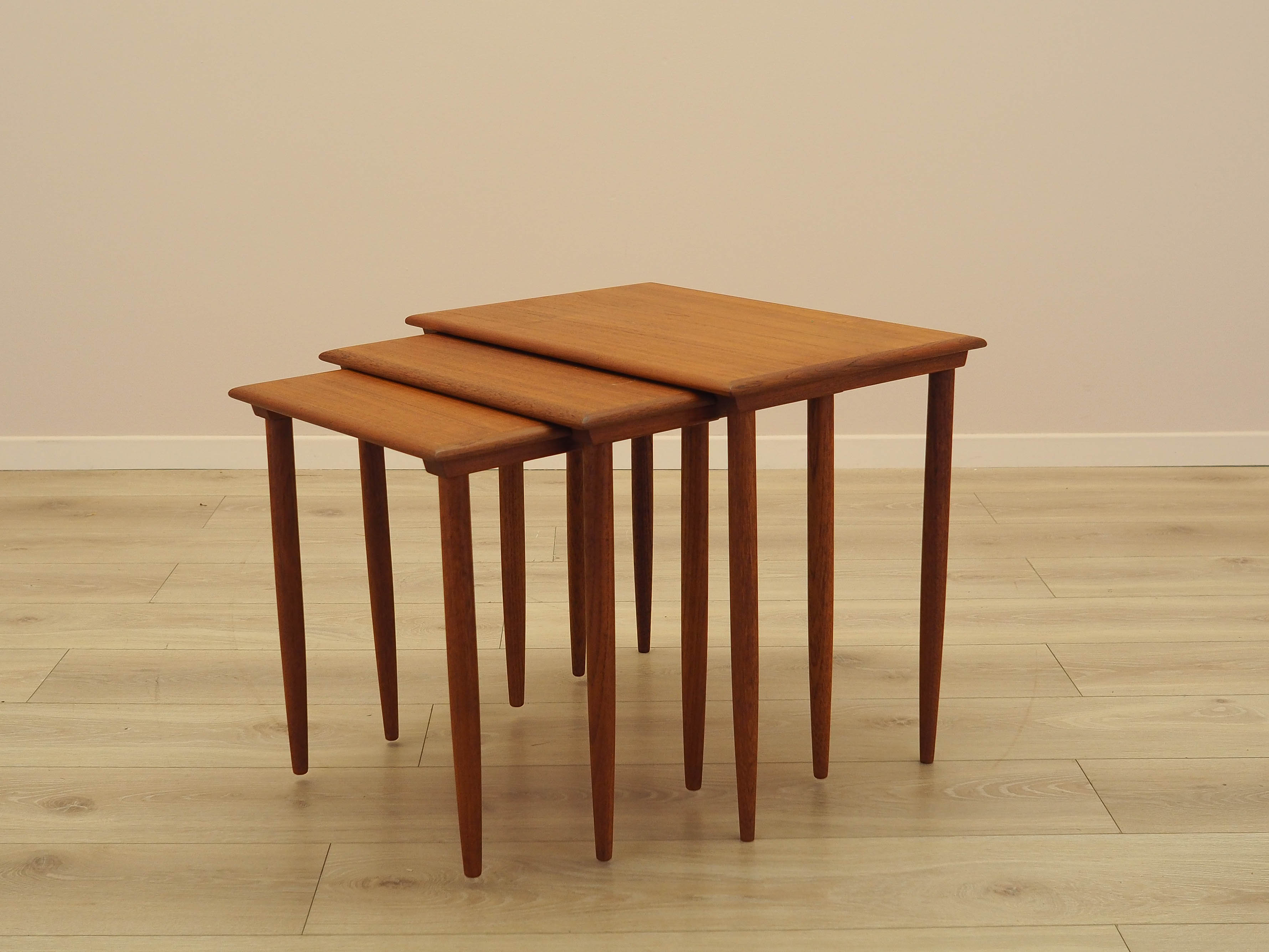 Set of teak side tables 1970s