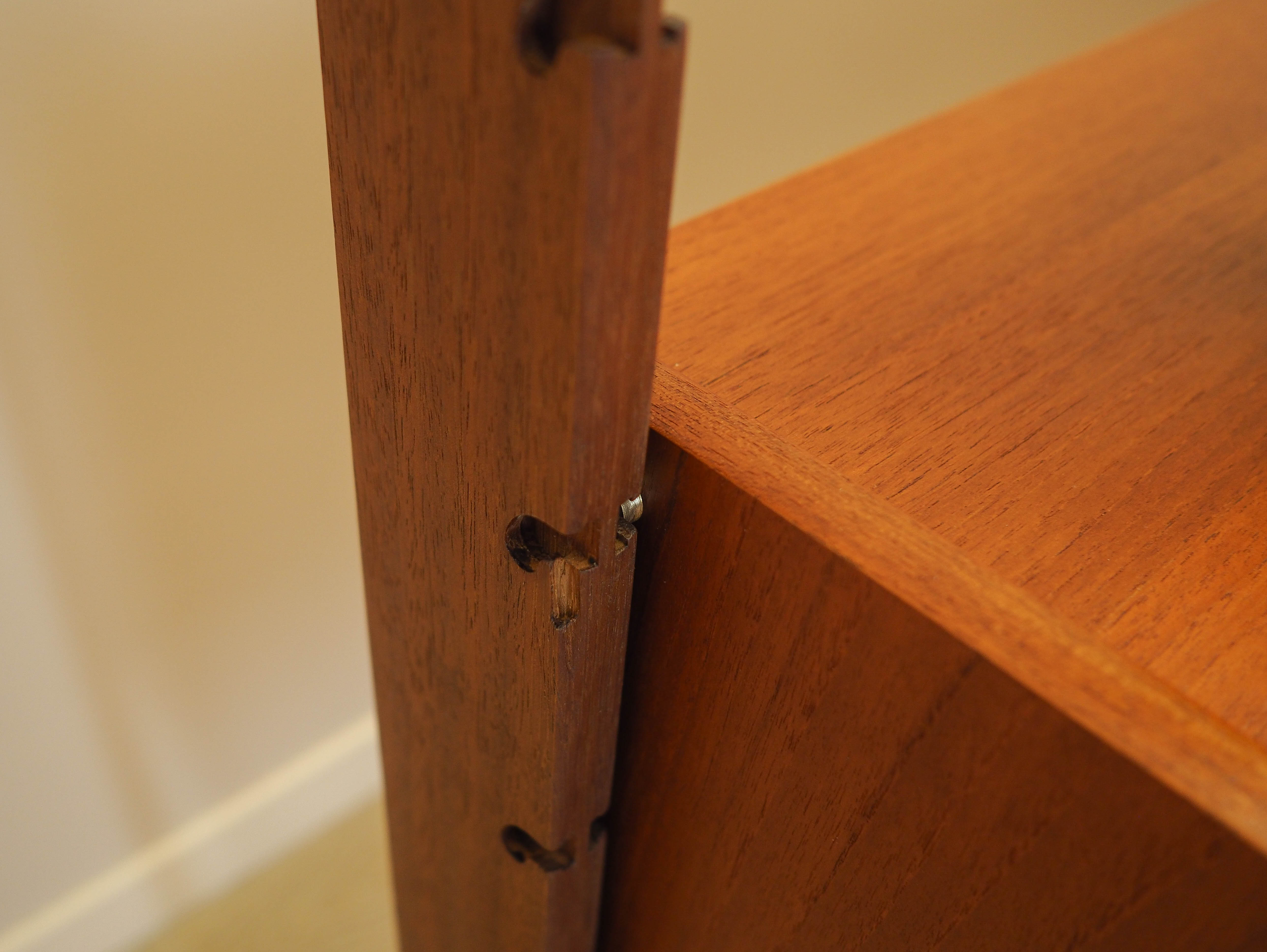 Modular teak shelving system 1960s