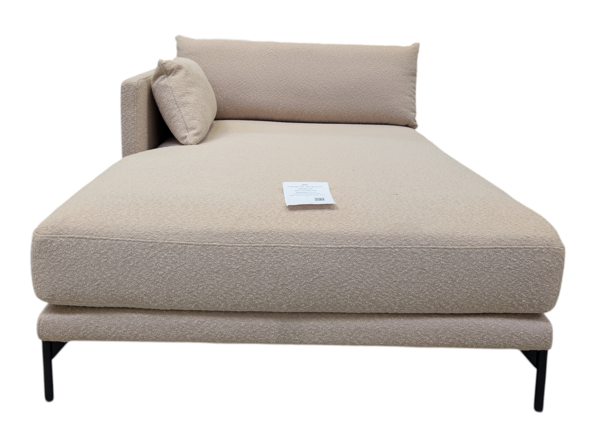 Vincent 1-seater chaise longue left Pasha Dune