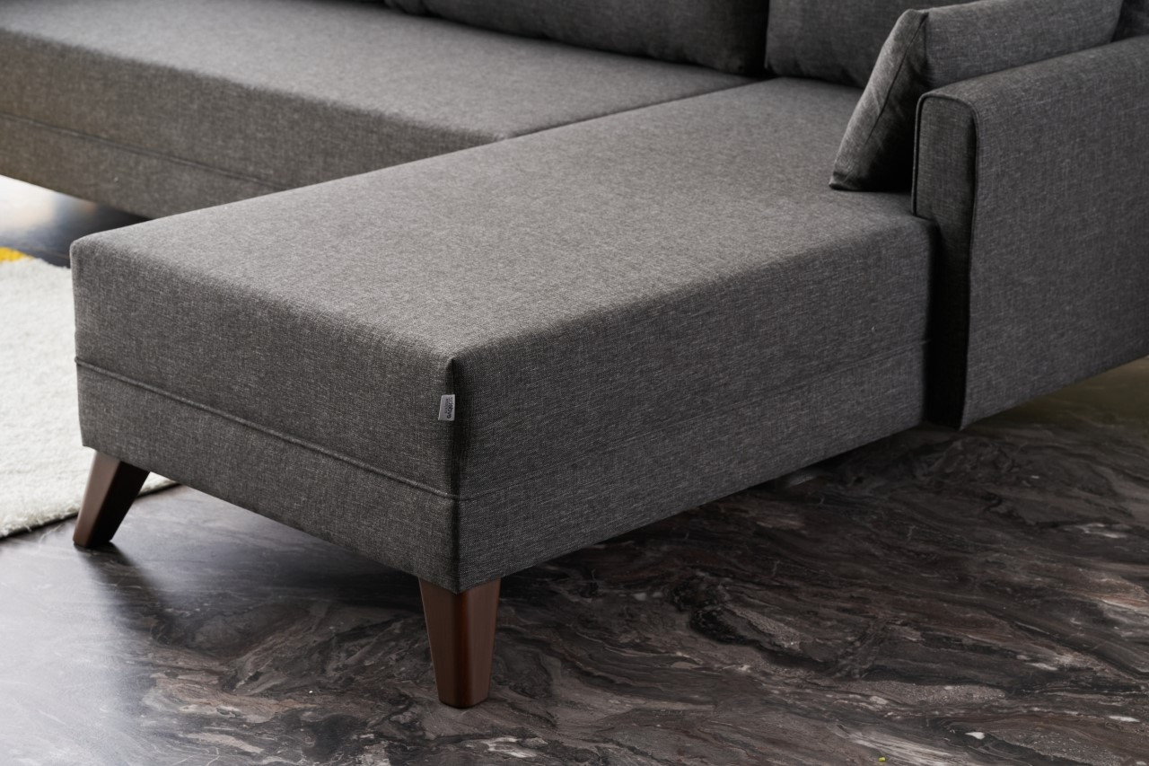 Bella Sofa Chaise Lounge Right Anthracite