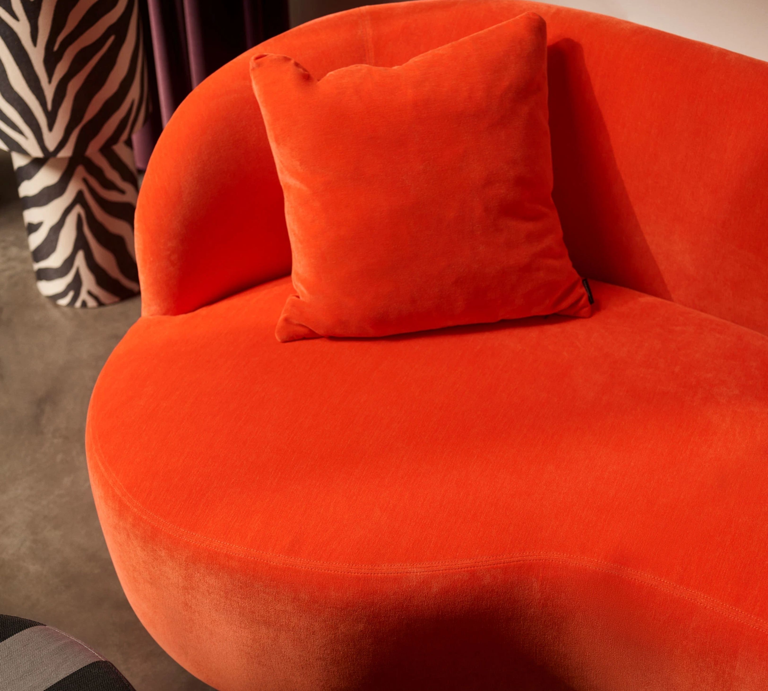 Rose Sofa 2,5-Sitzer Moss Cherry