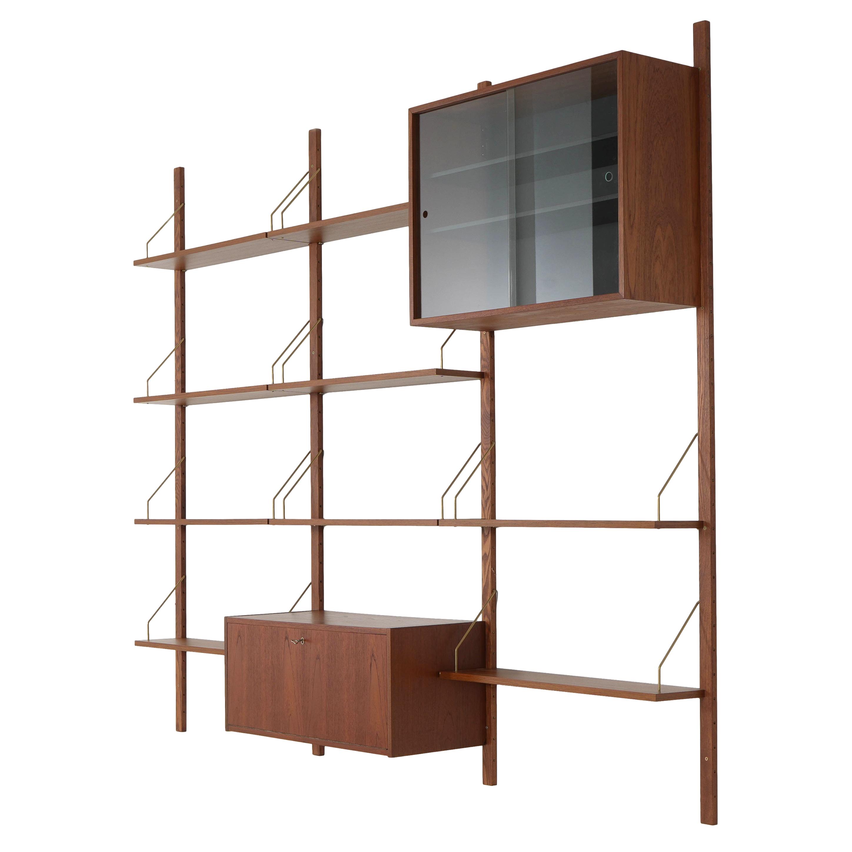 Modular Teak Shelving System 1970s