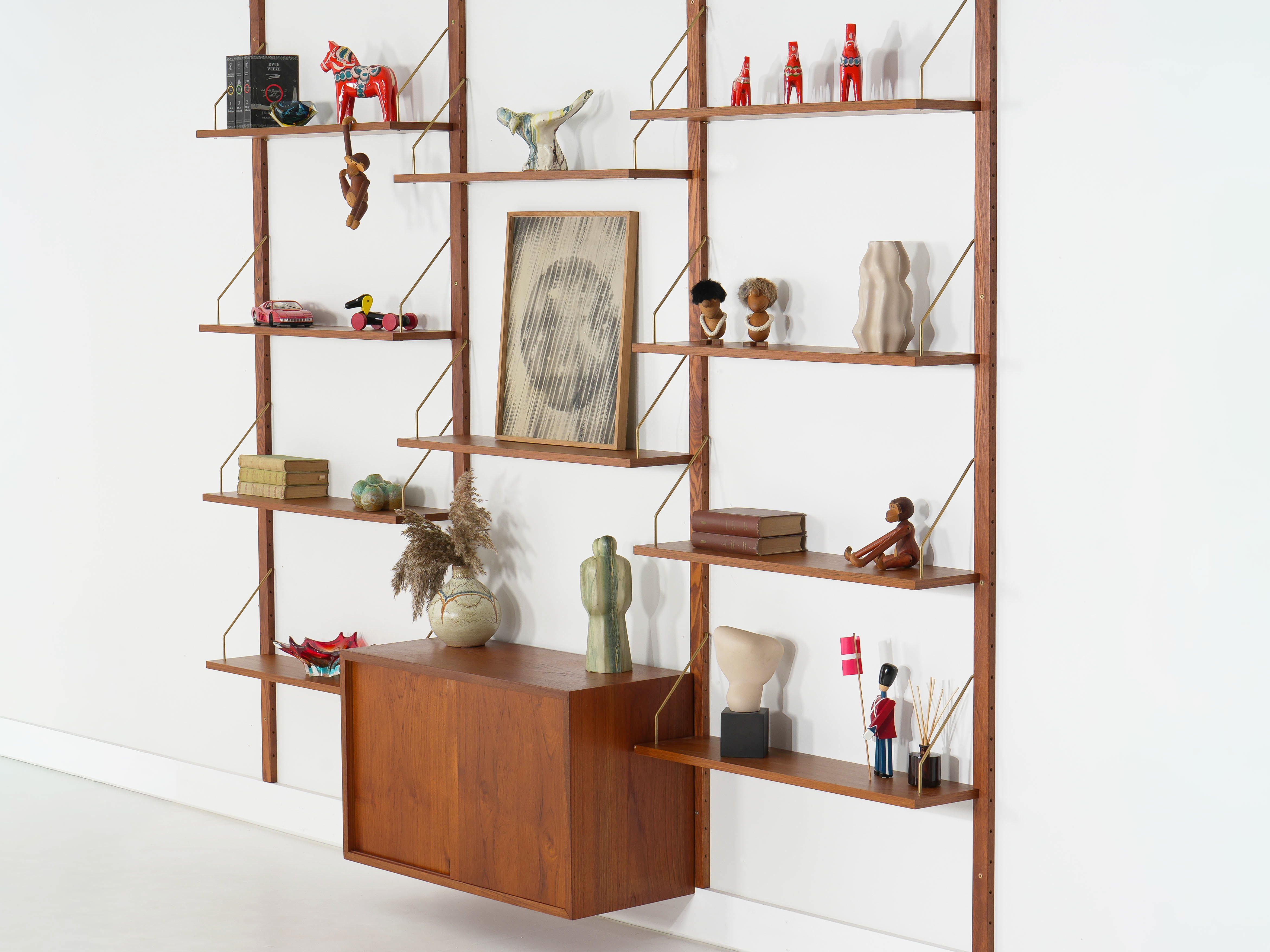 Modular Teak Shelving System 1960s