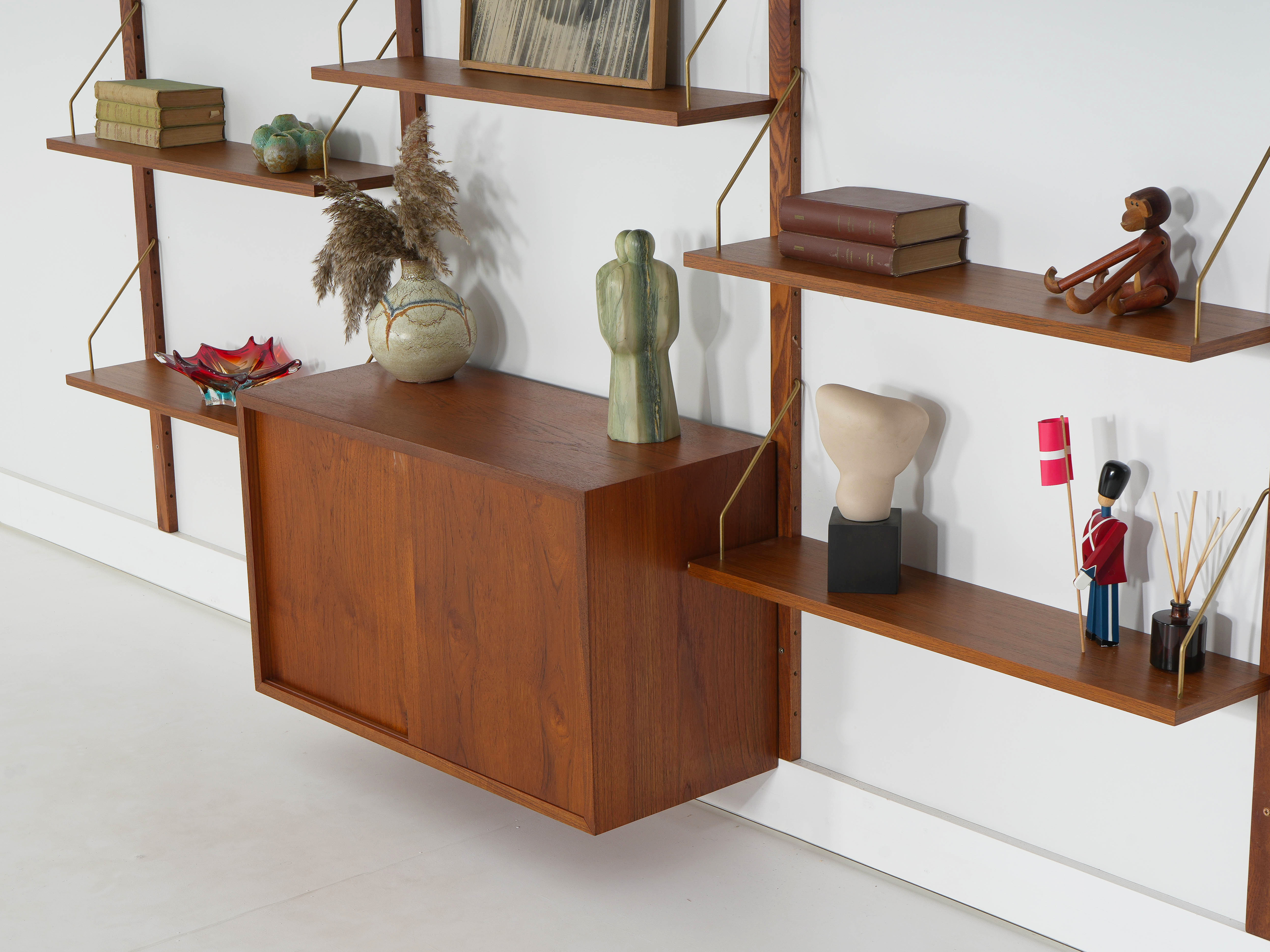 Modular Teak Shelving System 1960s