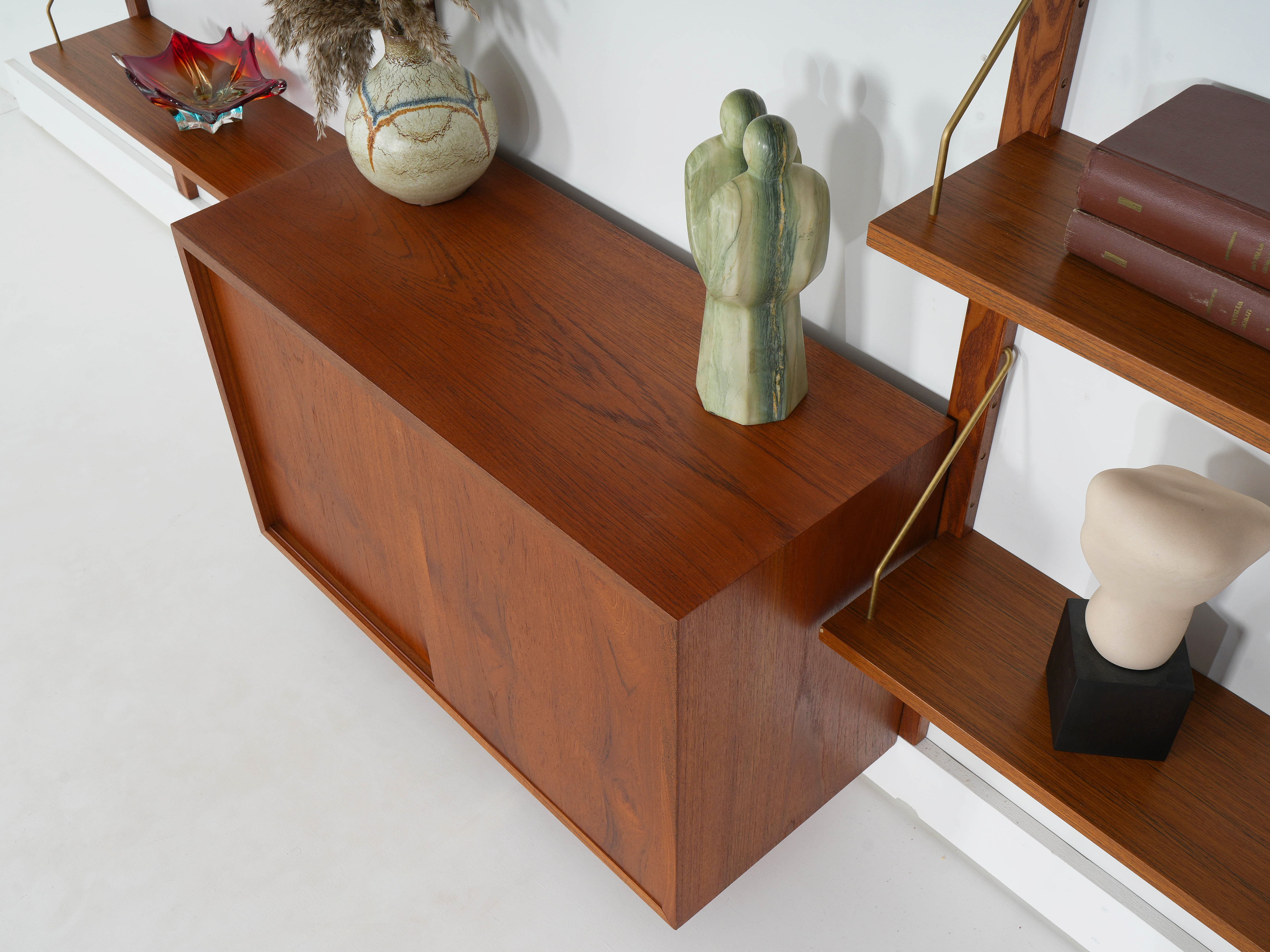 Modular Teak Shelving System 1960s