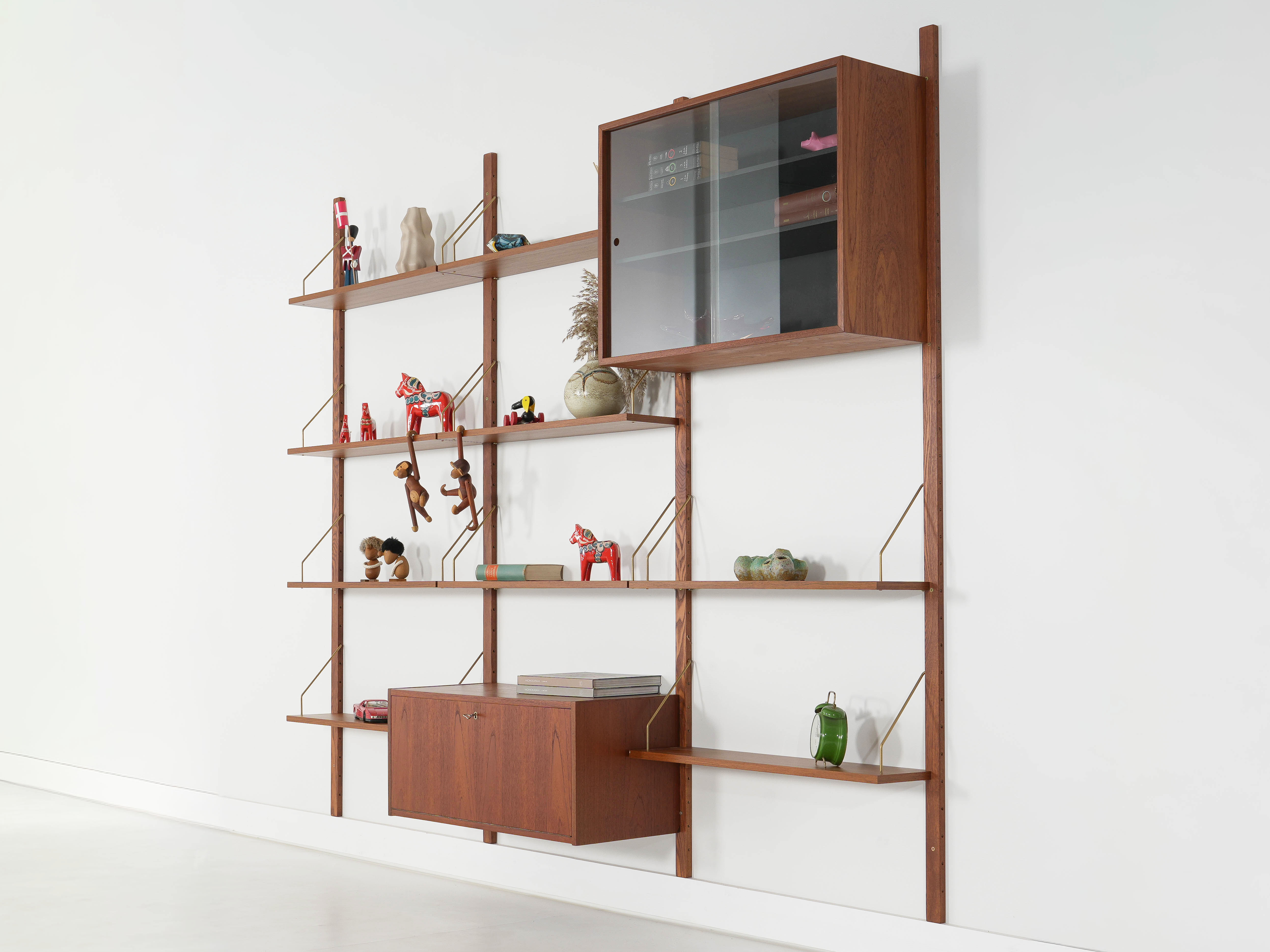 Modular Teak Shelving System 1970s