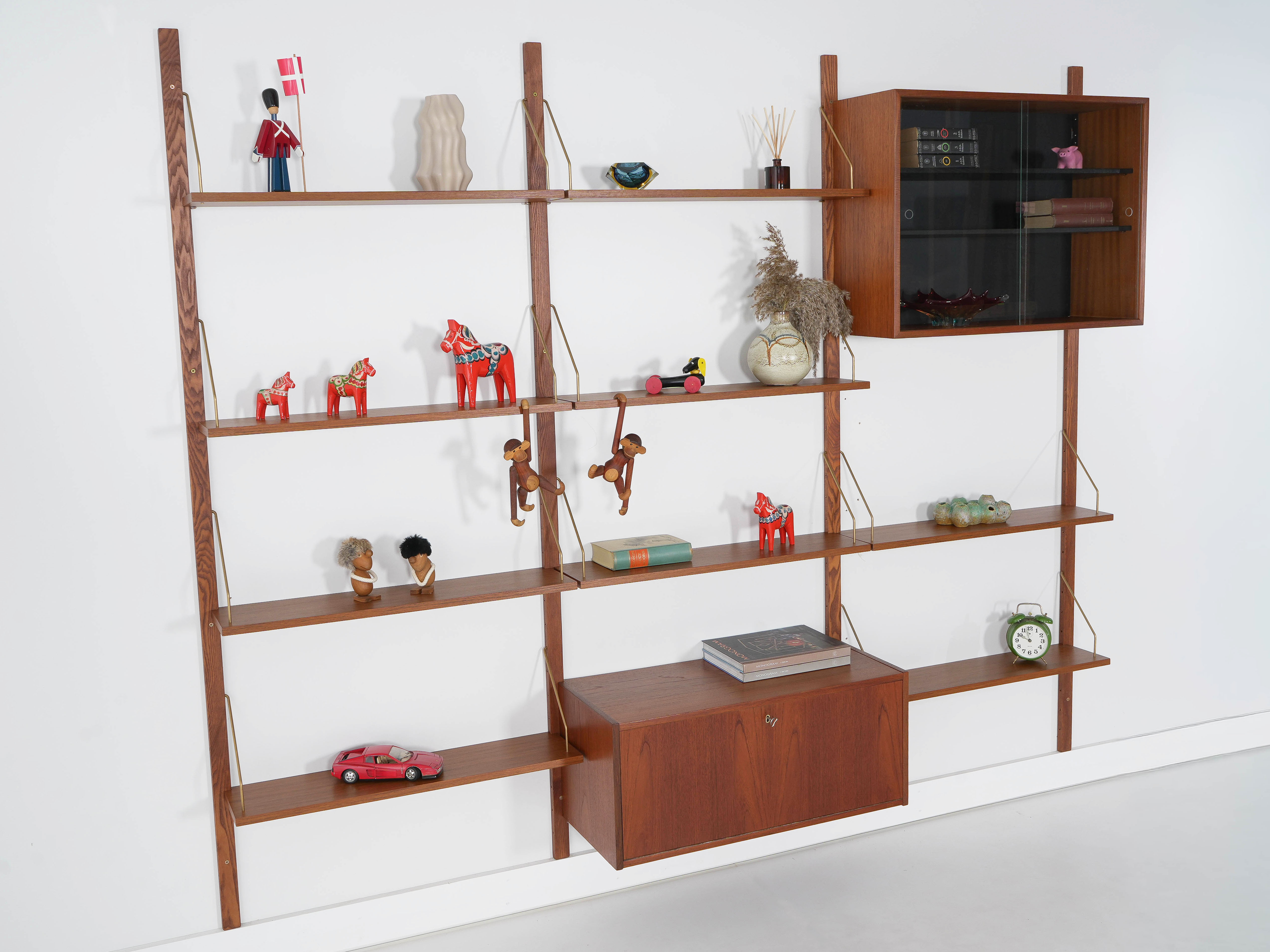 Modular Teak Shelving System 1970s