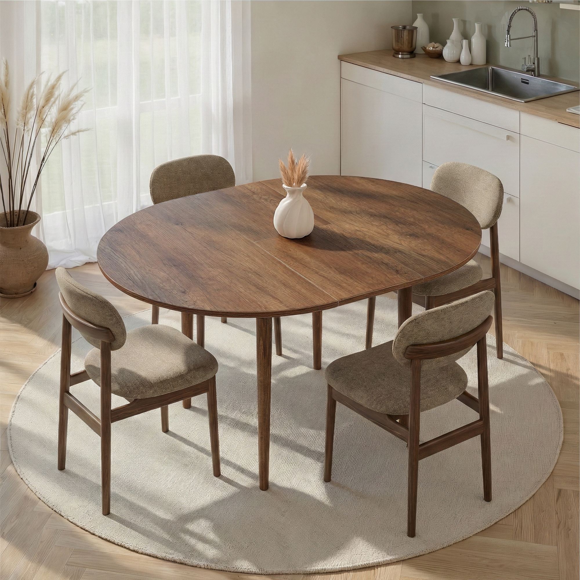Viona Table Baroque-Walnut Brown