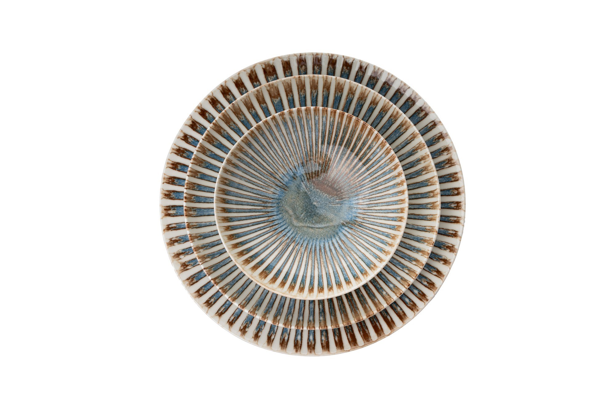 Dinner service 24-pcs. Porcelain Colorful
