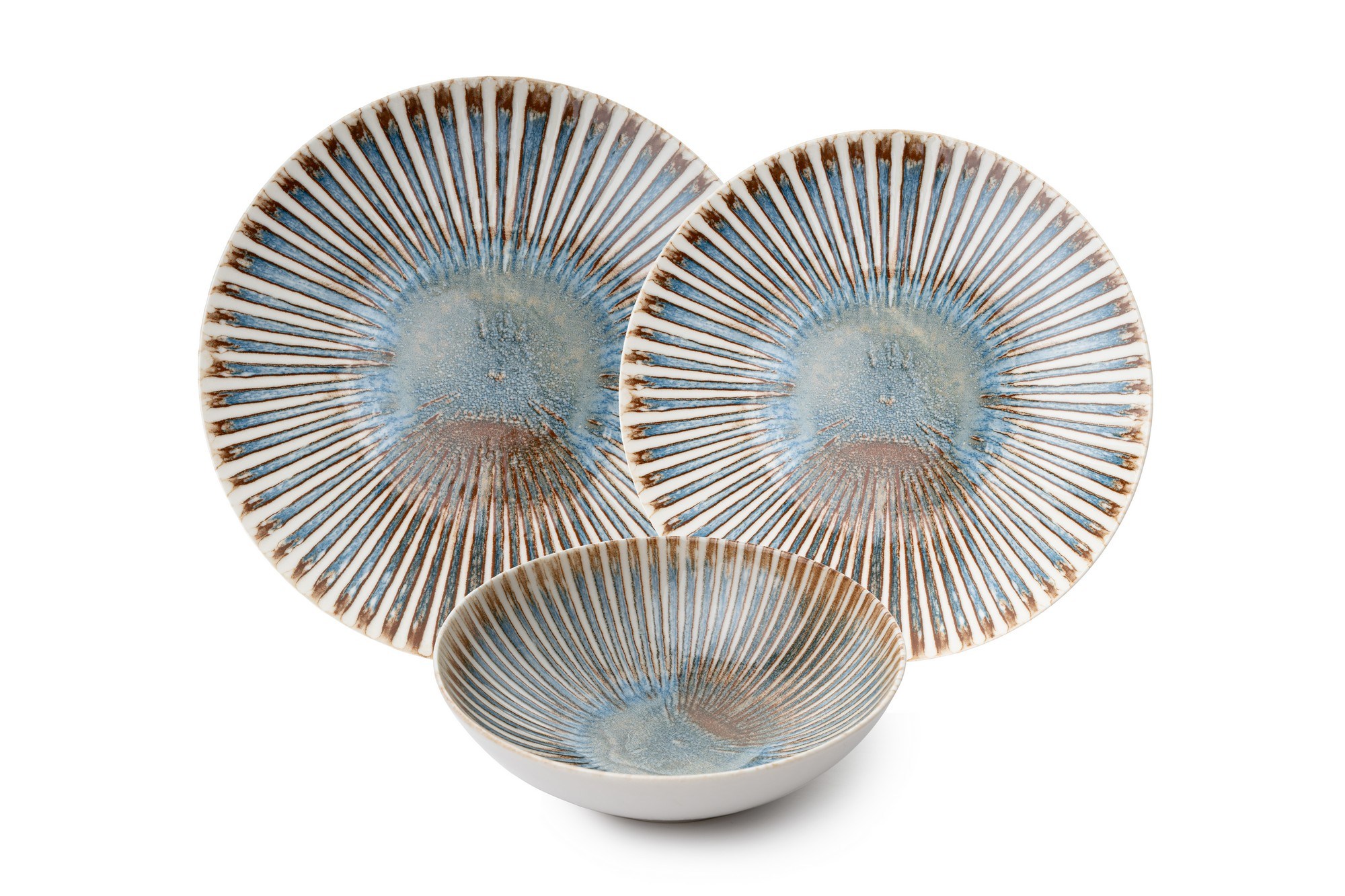 Dinner service 24-pcs. Porcelain Colorful