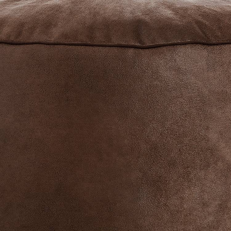 Fußhocker Cuba Microfaser Braun