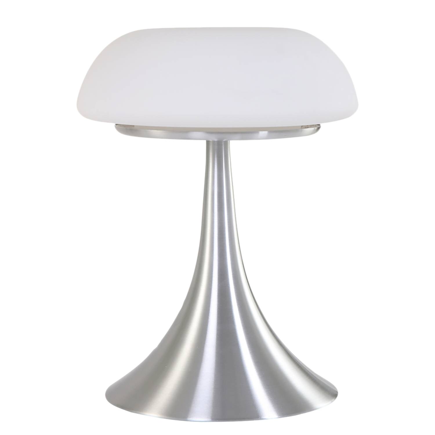Tischleuchte Ancilla Typ G Milchglas / Aluminium 1-flammig