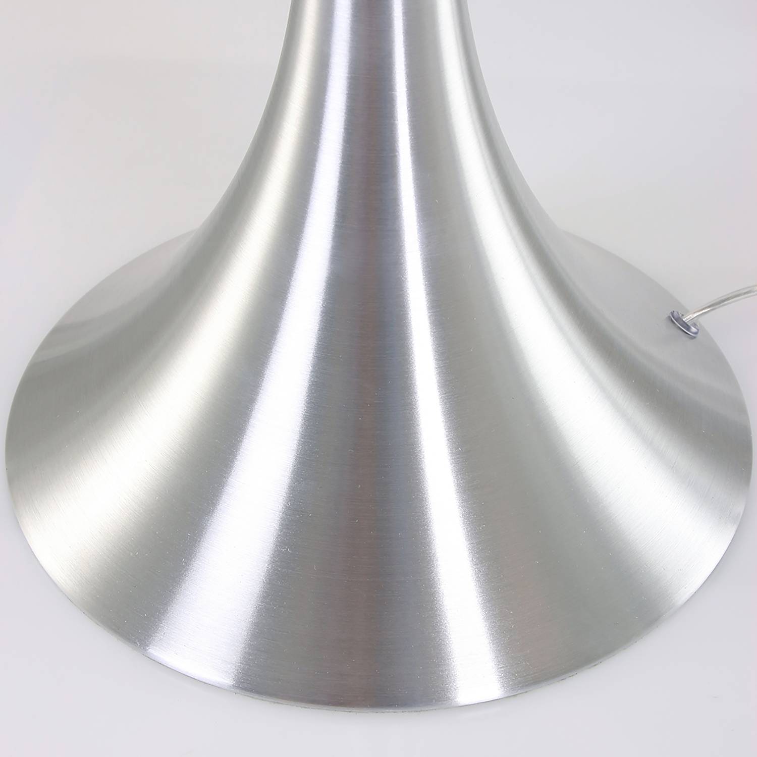 Tischleuchte Ancilla Typ G Milchglas / Aluminium 1-flammig