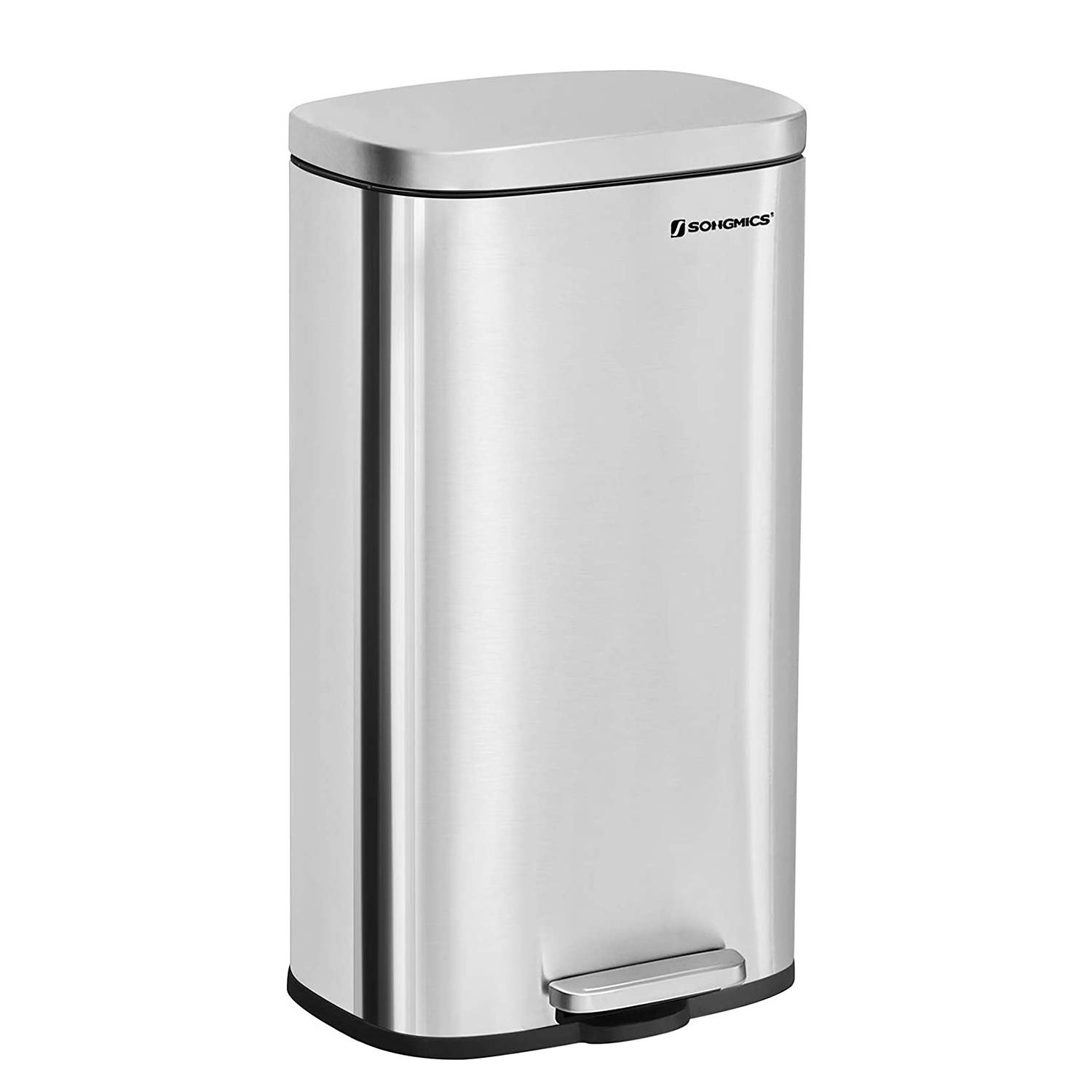 Mülleimer Milizac II Stahl / Polypropylen Silber