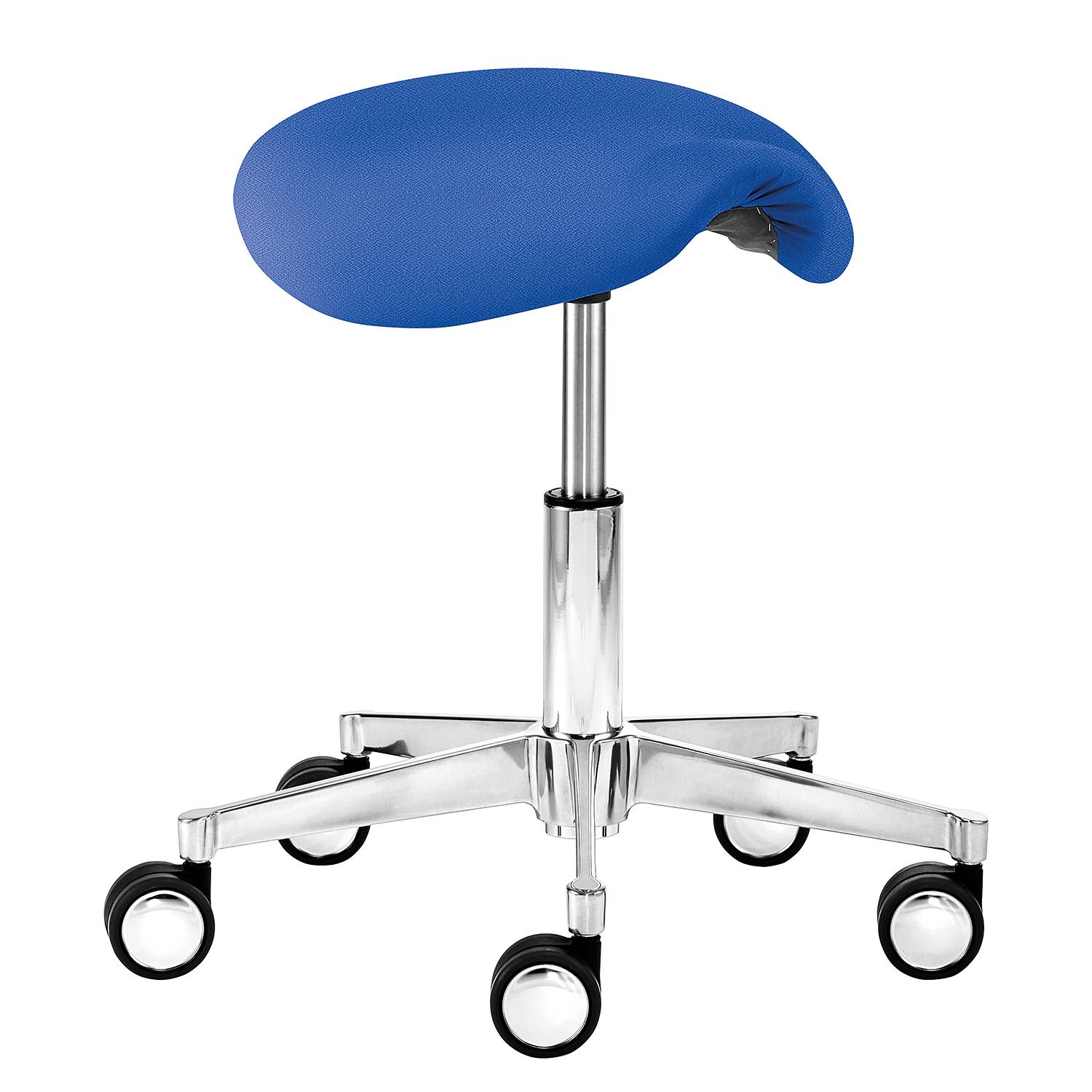 Drehhocker myXPERT II Flachgewebe Blau