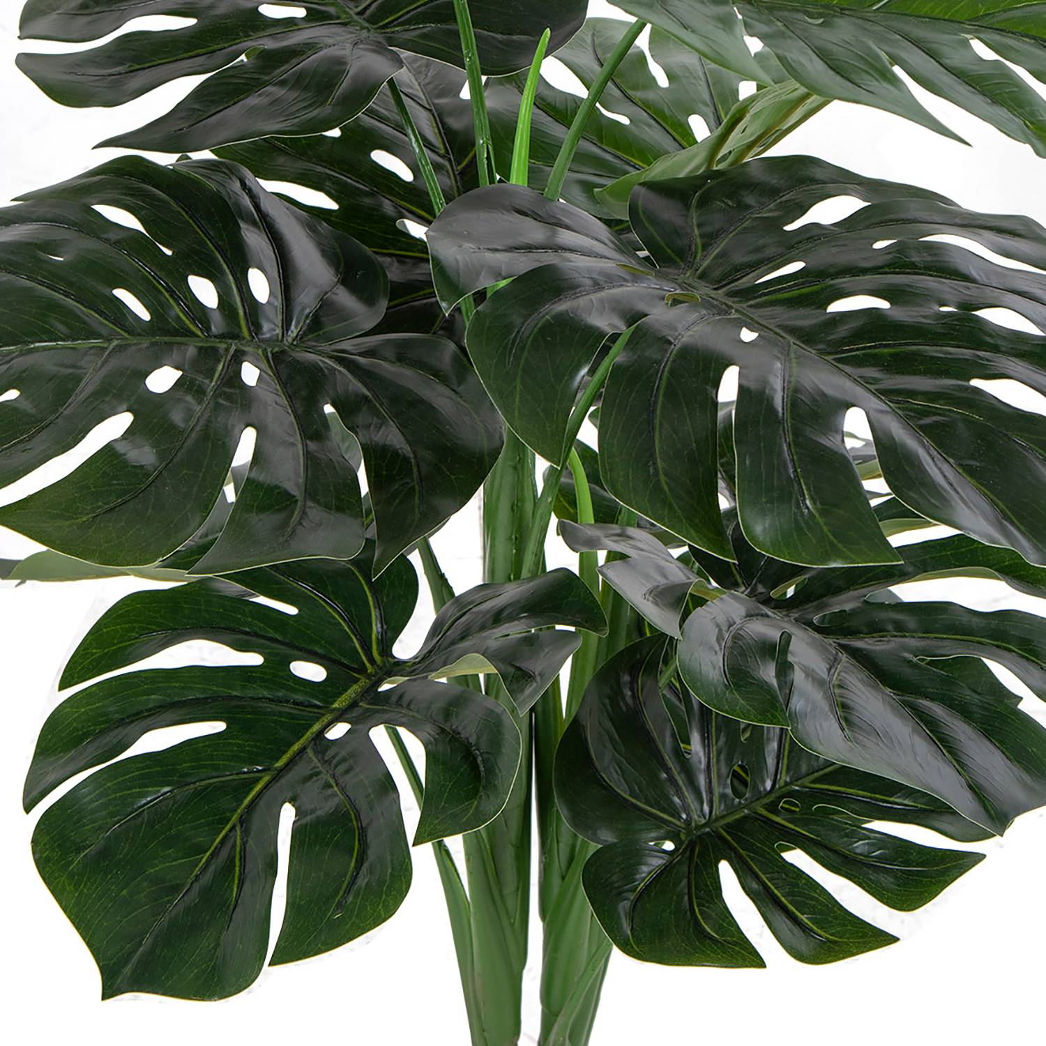 Kunstpflanze Monstera Kunststoff Grün Höhe: 90 cm