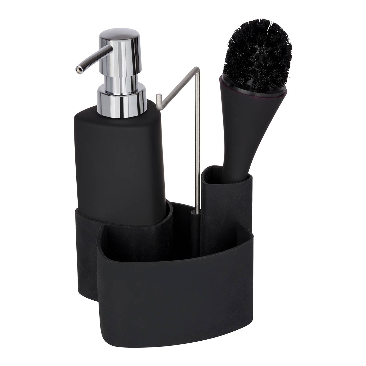 Spülset Empire (4-teilig) Edelstahl / Polypropylen Schwarz