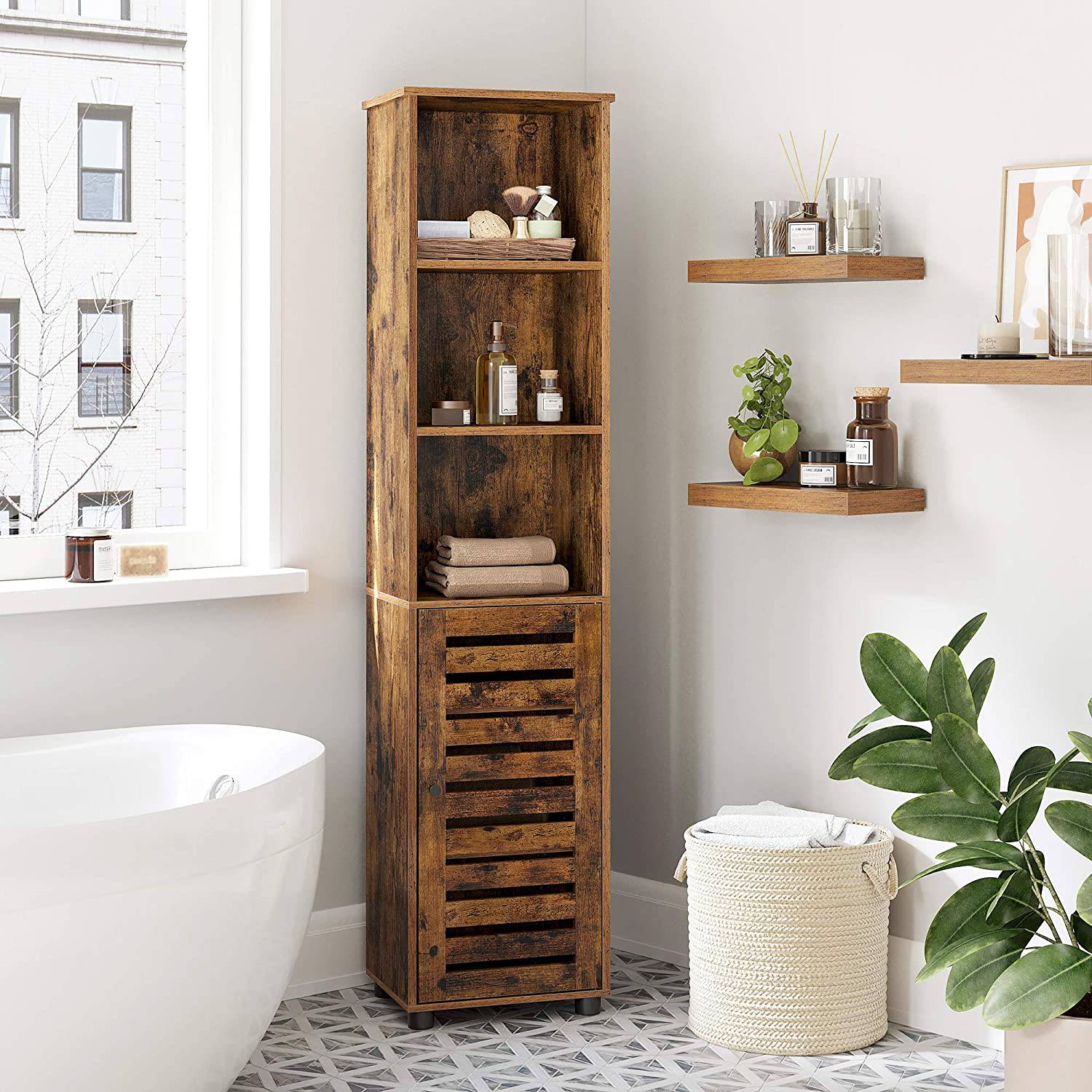 Hochschrank Jamban Braun