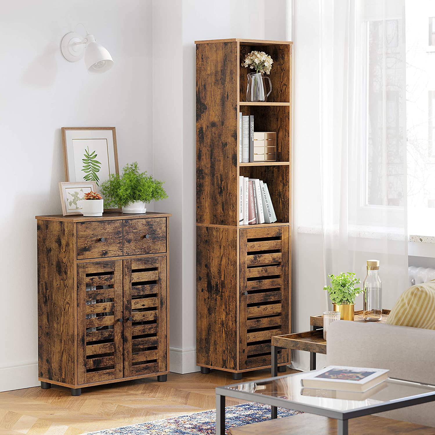 Hochschrank Jamban Braun