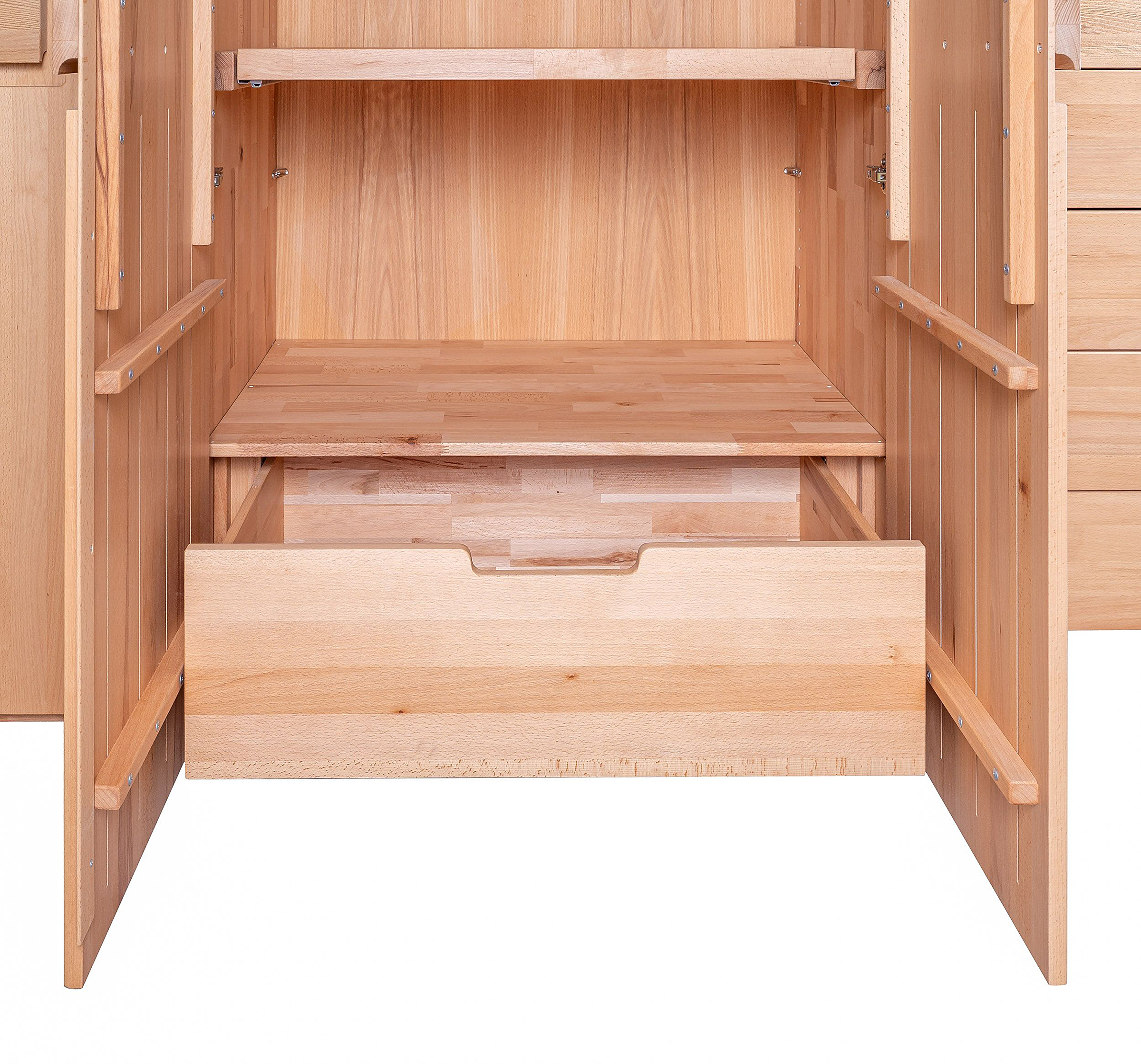 Solid drawer material solid heart beech