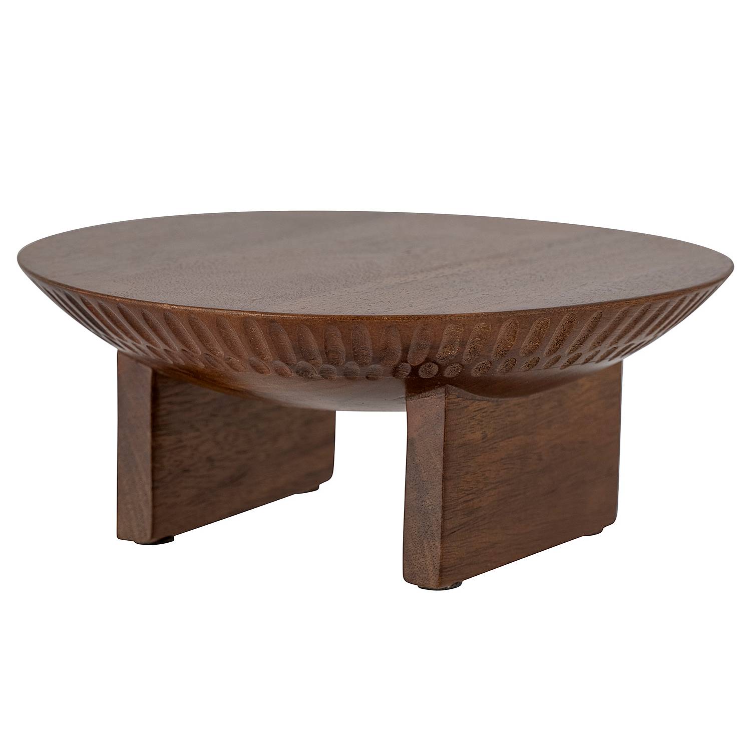 Tortenplatte Miho Massivholz Mango Braun