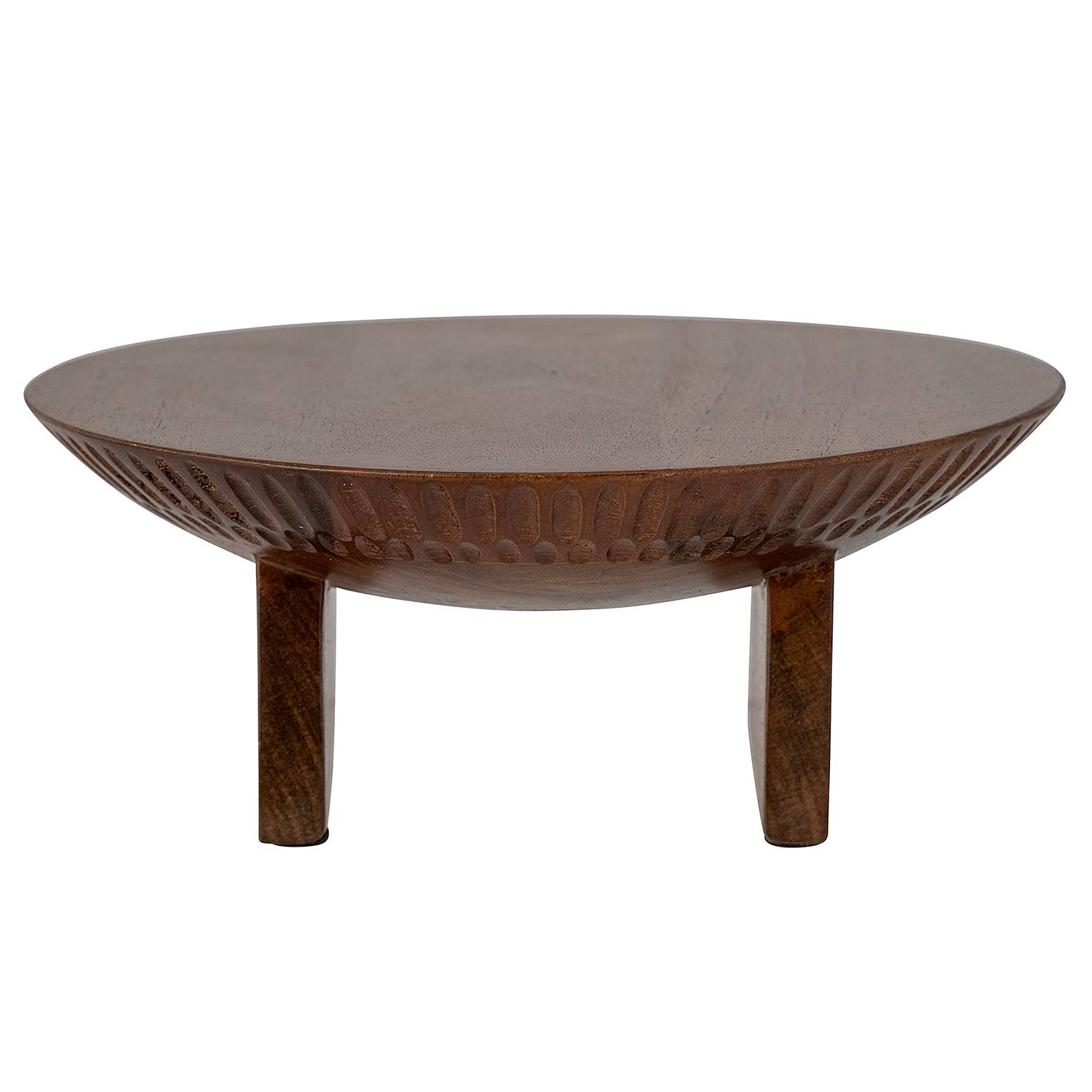 Tortenplatte Miho Massivholz Mango Braun
