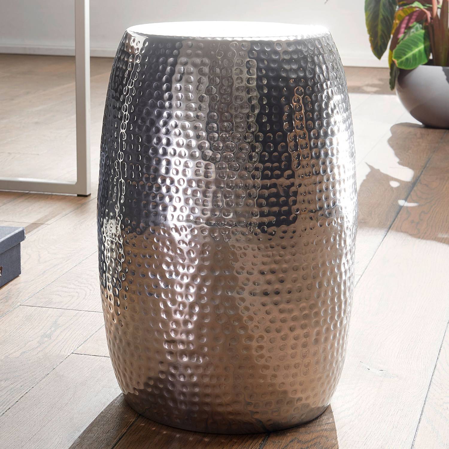 Beistelltisch La Paz Aluminium Silber Silber