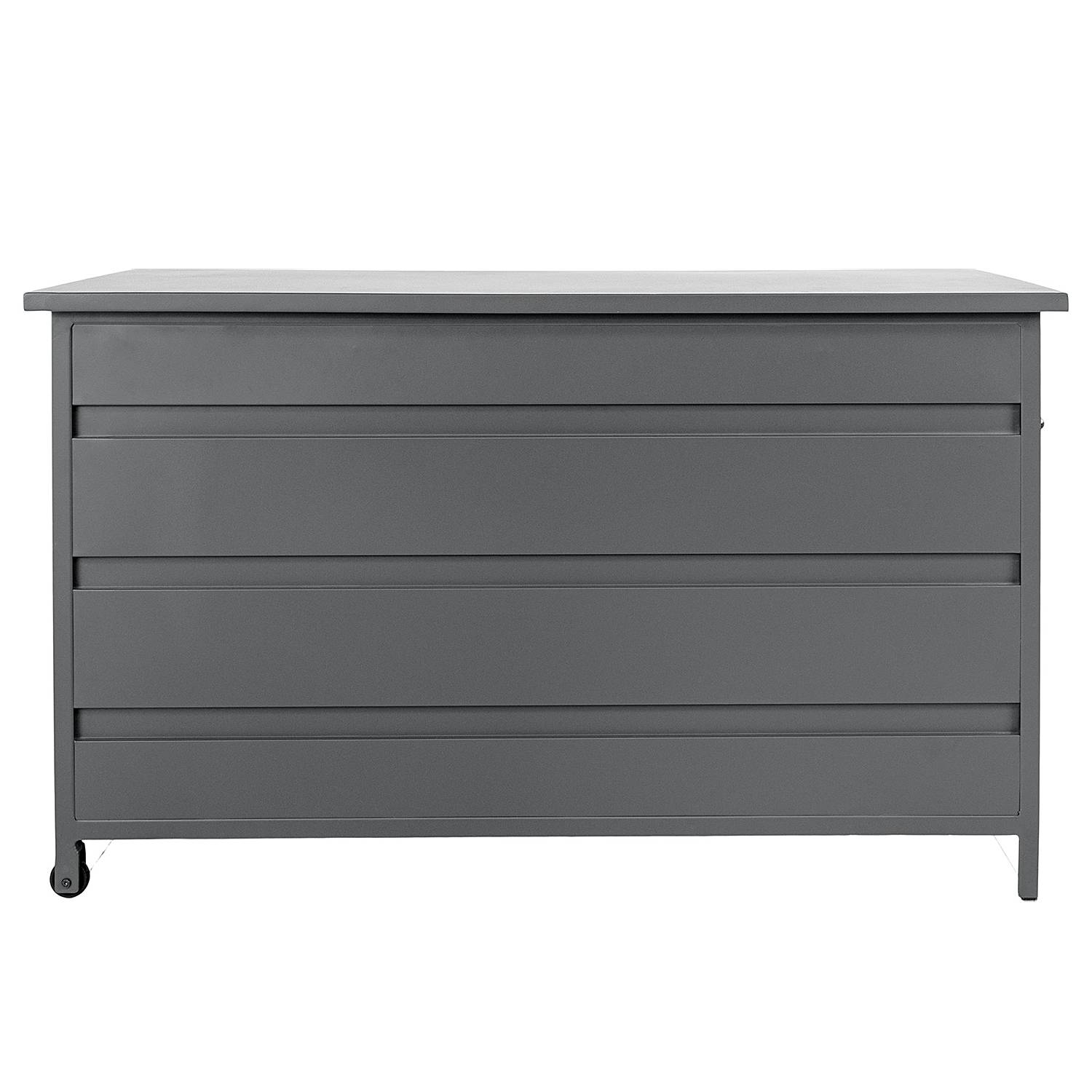 Kissenaufbewahrungsbox  Cassis Aluminium Grau