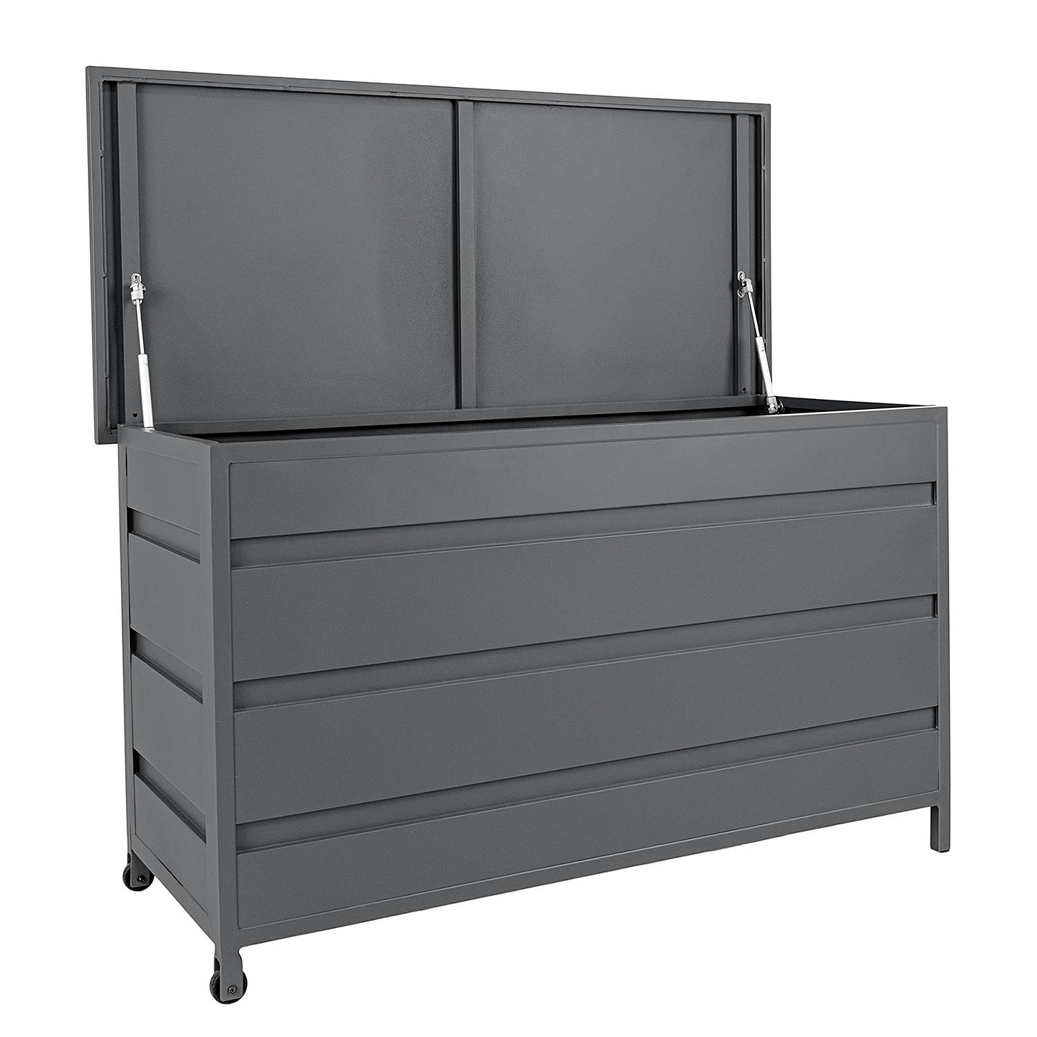 Cushion storage box Cassis Aluminum Grey