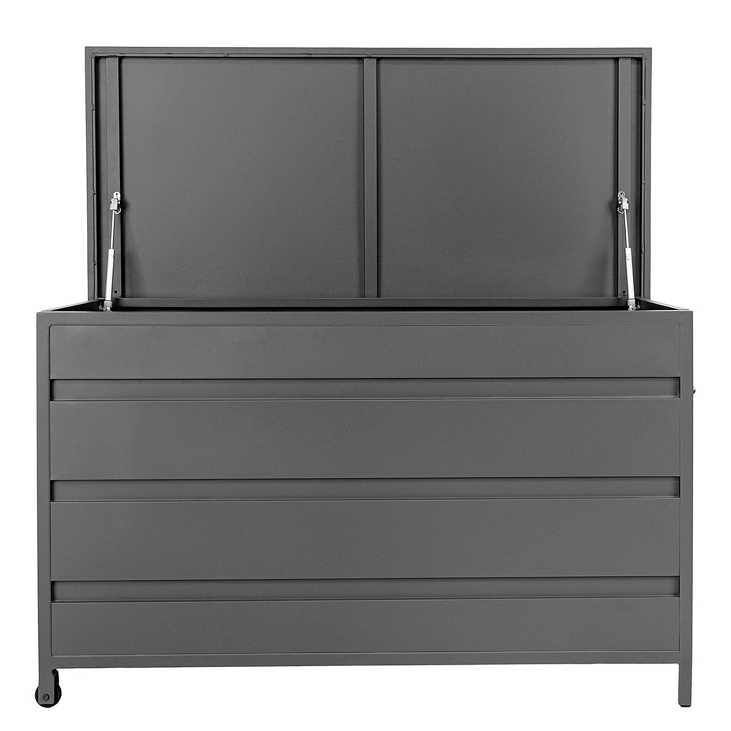 Kissenaufbewahrungsbox  Cassis Aluminium Grau