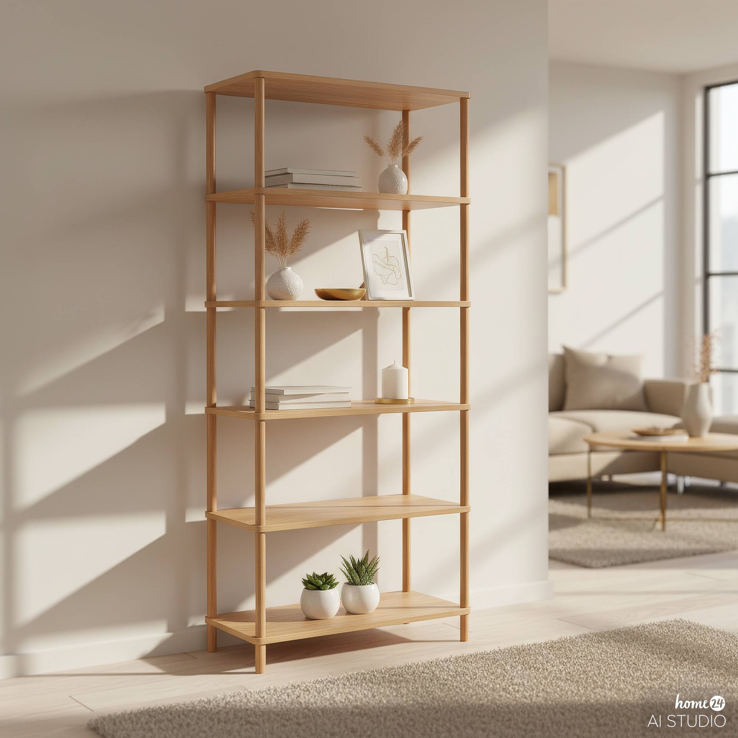 Regal Ticonic Eiche Dekor / Eiche Breite: 80 cm