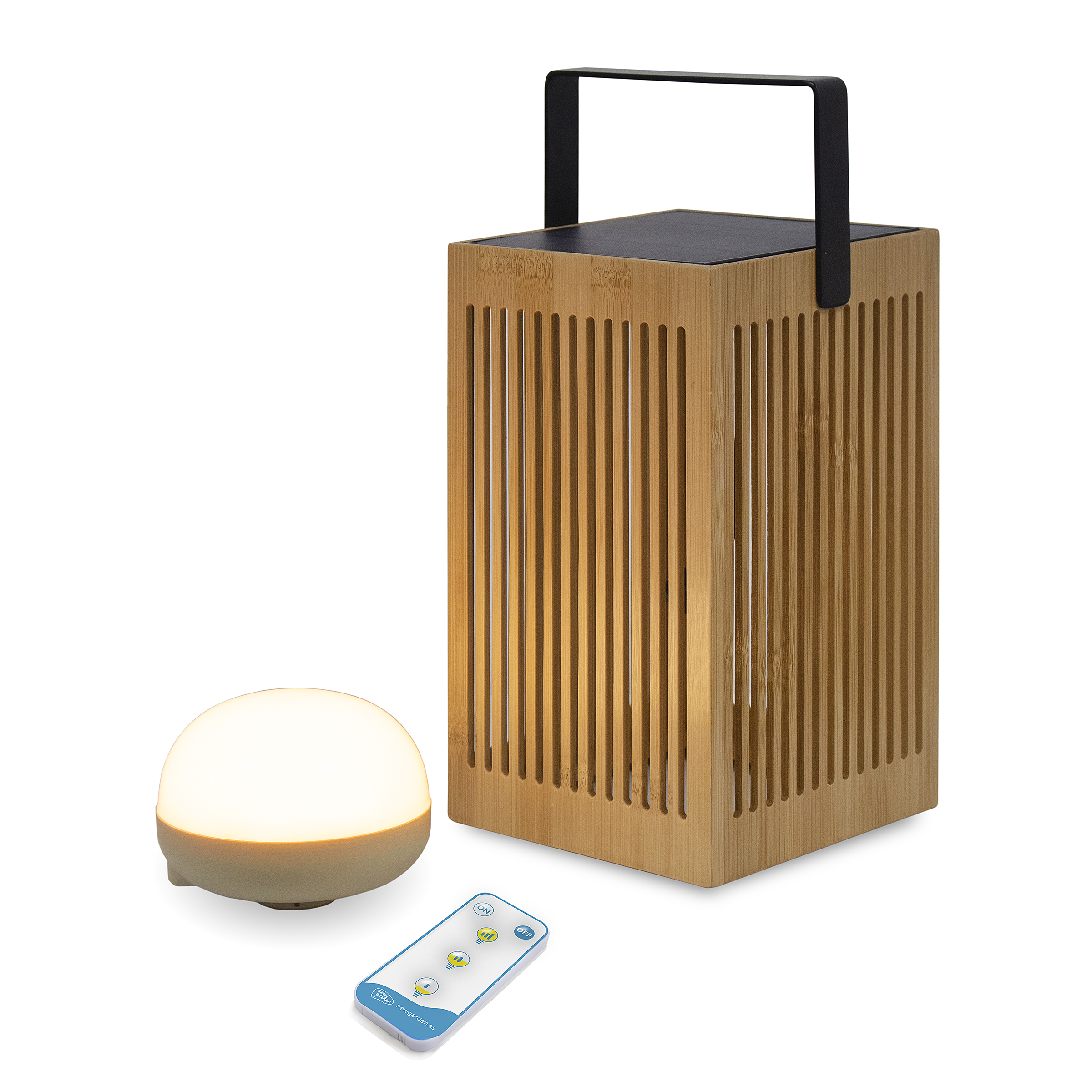 Wegeleuchte Okinawa Bambus Beige 1-flammig