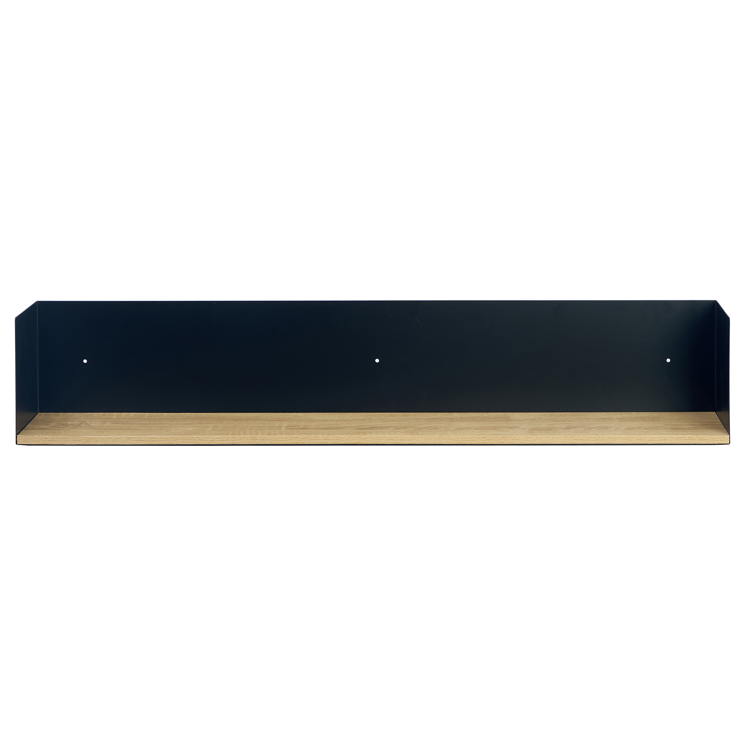 Wall shelf Beikou Type A real wood veneer fir black
