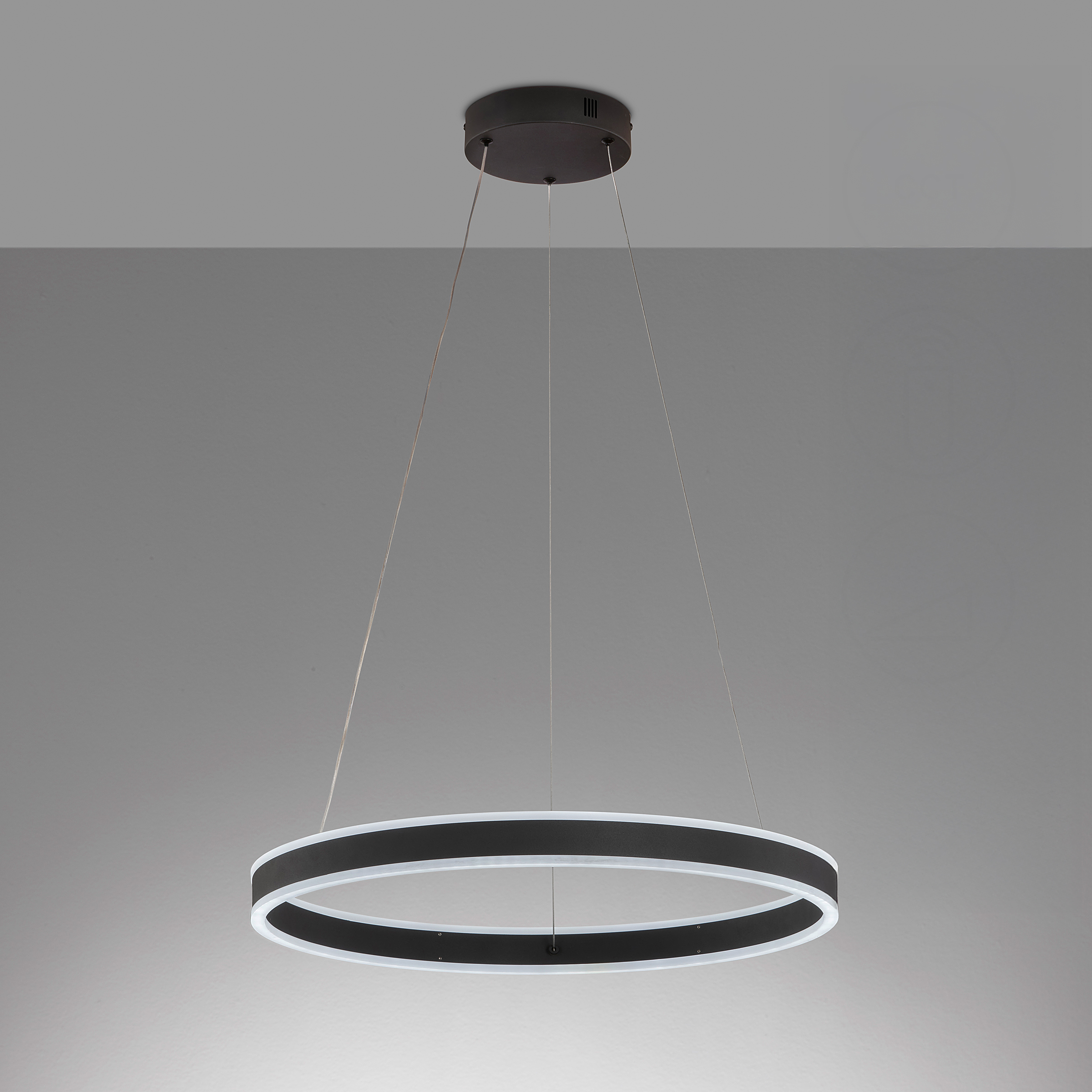 LED pendant light Sirko Type A iron / acrylic glass black
