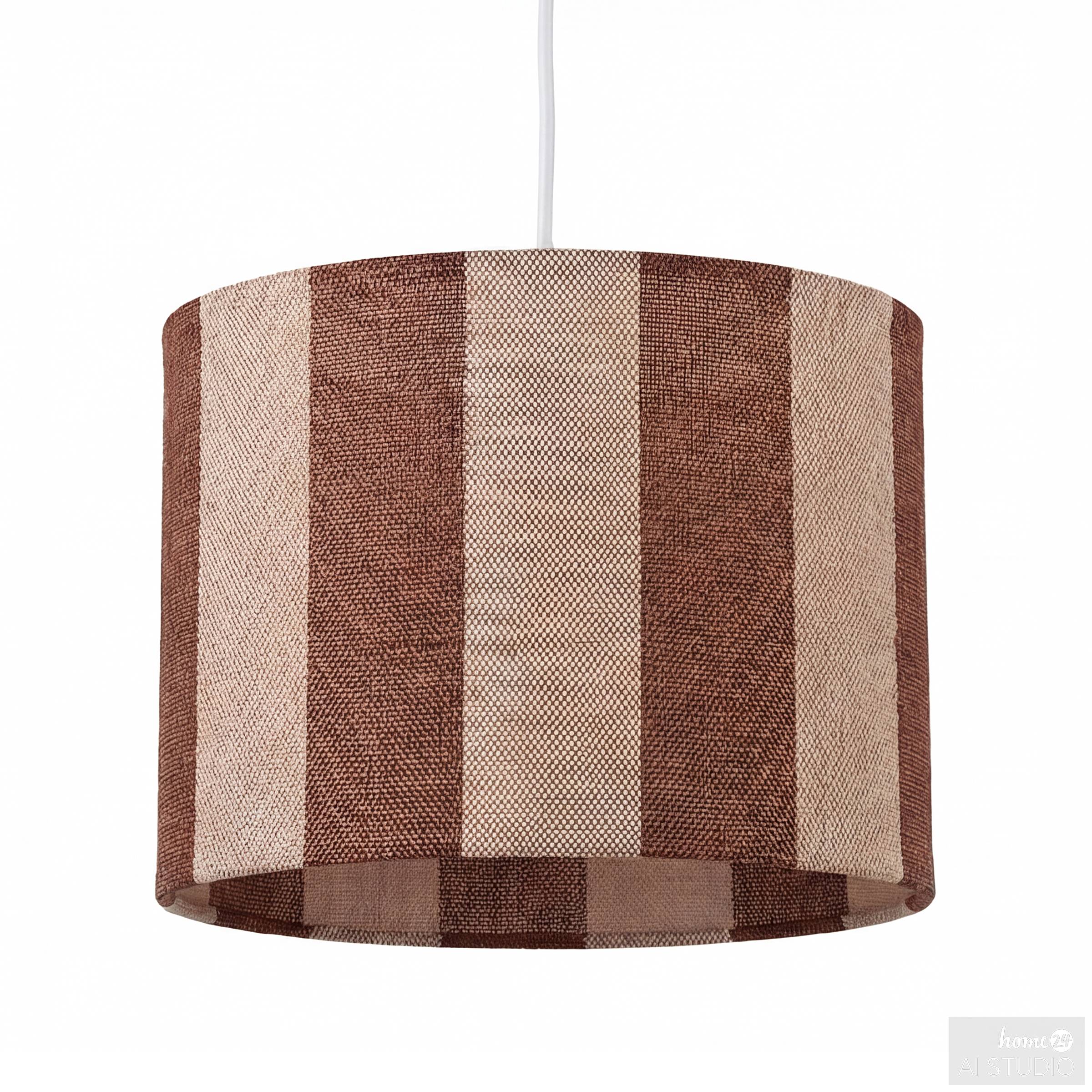 Pendelleuchte LIRUM Eisen / Textil 1-flammig Rot