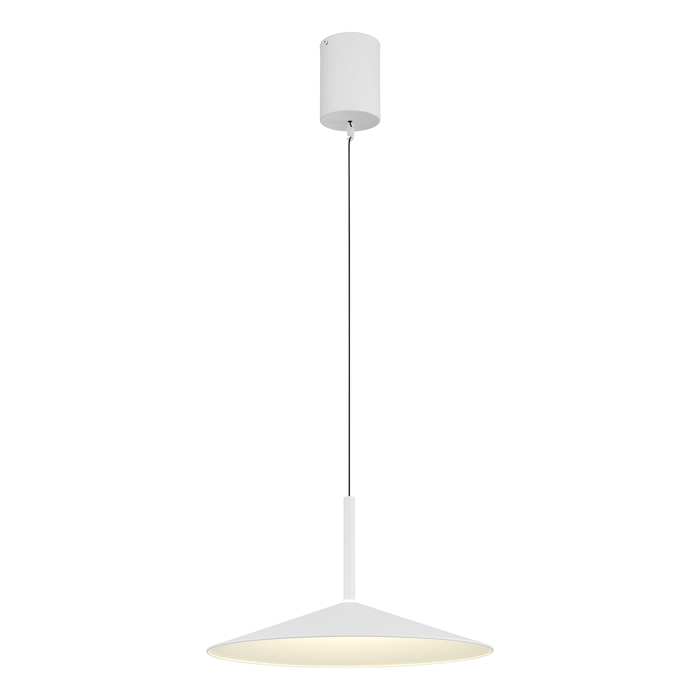 LED pendant light Lampone Type A iron / acrylic glass white