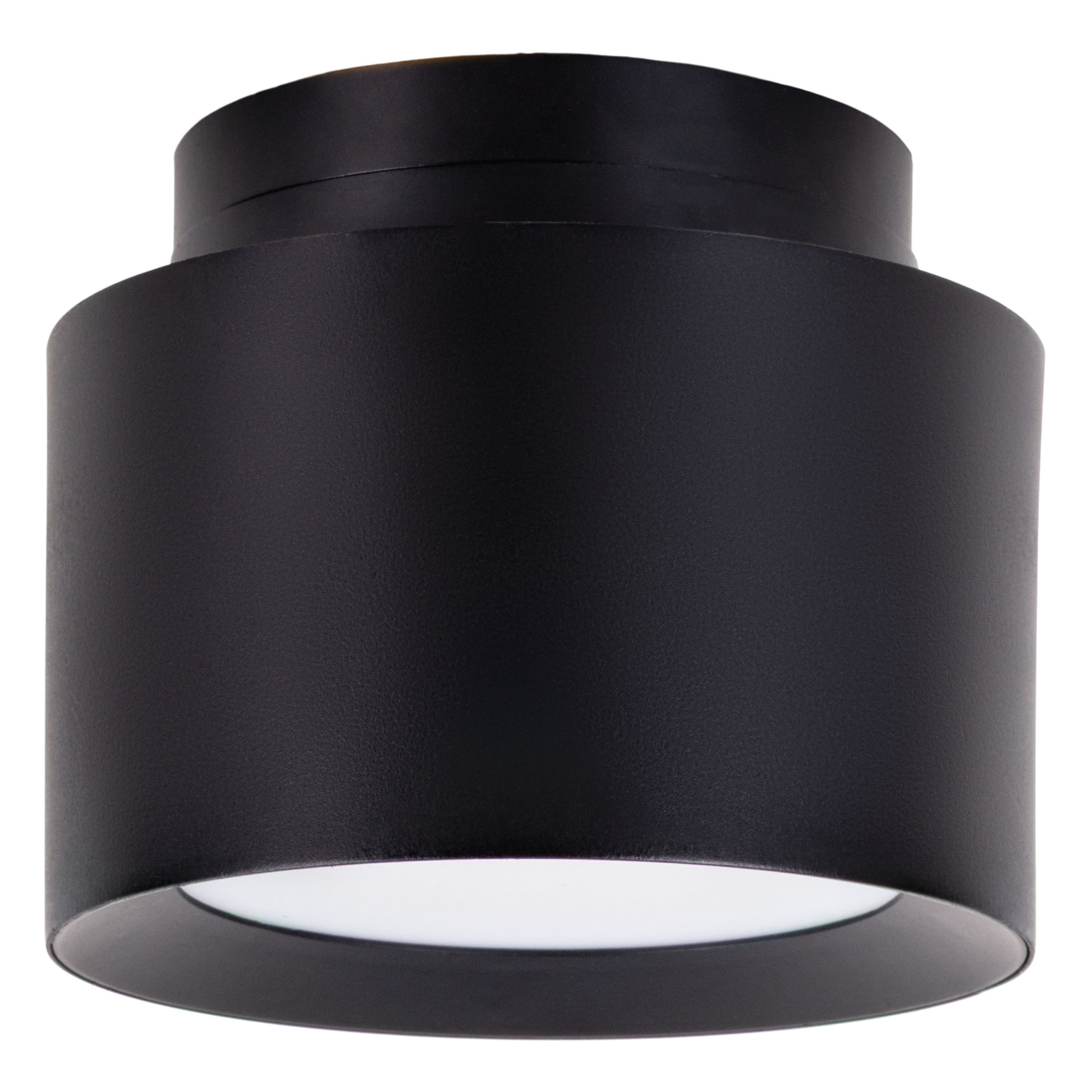 LED-Deckenleuchte Trimes ABS 1-flammig Schwarz