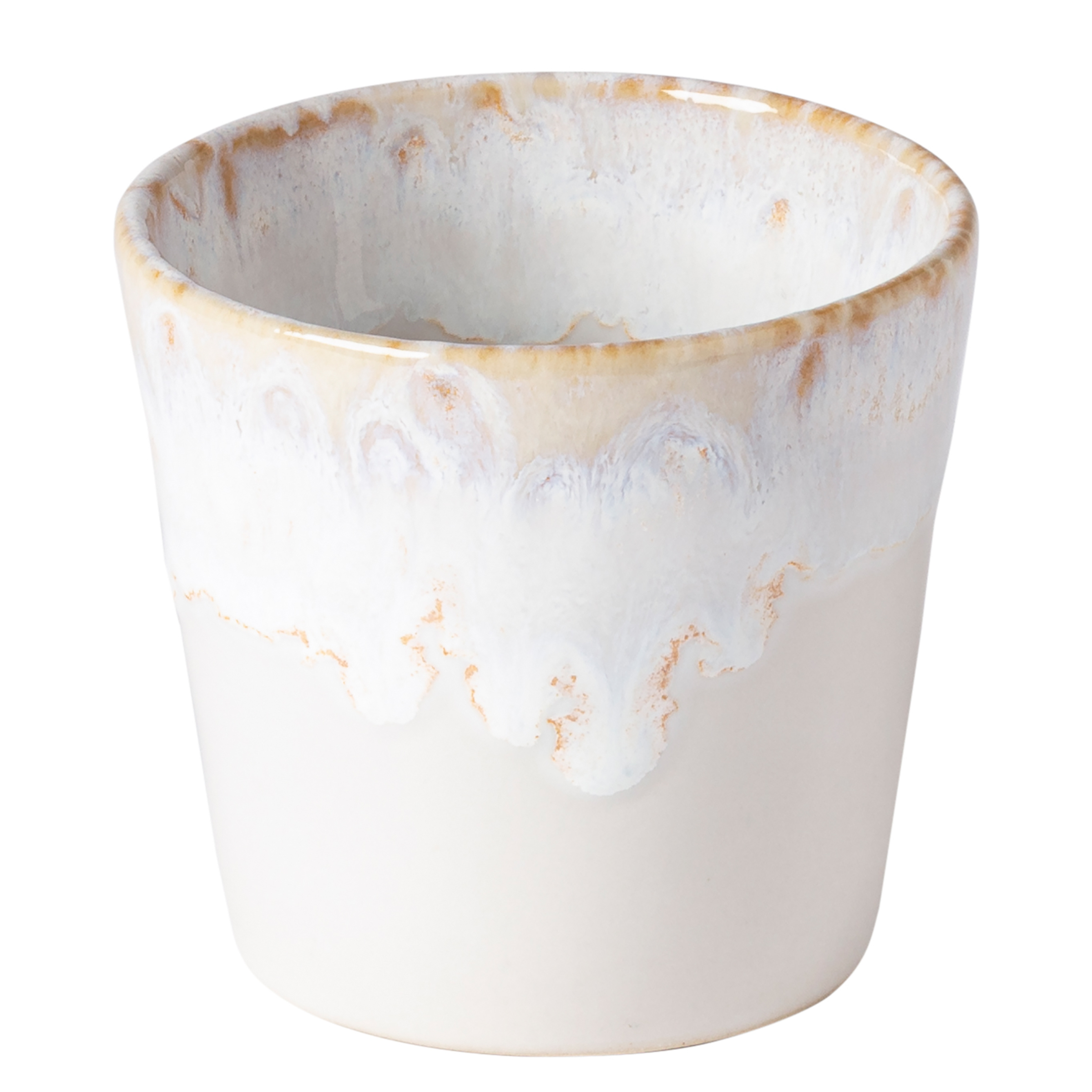 Kaffeebecher Grespresso 6er Set Steinzeug Weiß