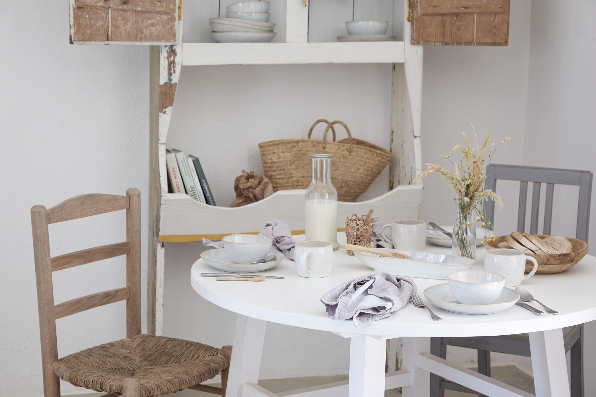 Dessertteller Eivissa 6er-Set Steinzeug Sand / Beige